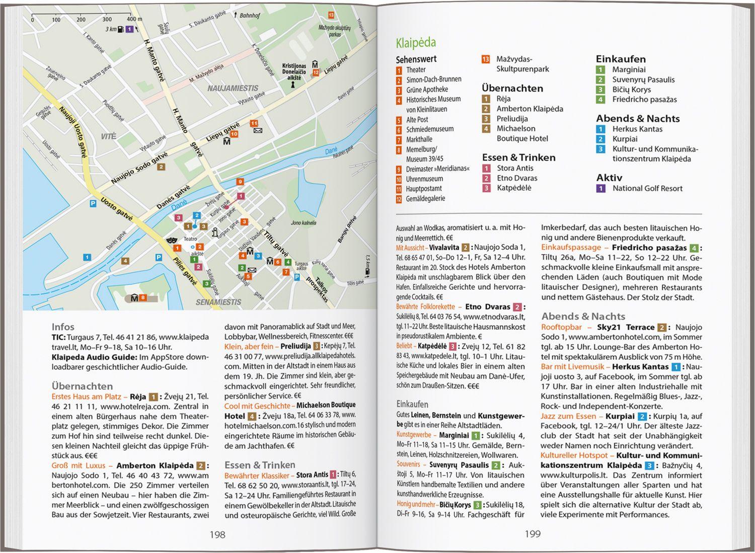 Beispielinhalt (Bild) DUMONT Reise-Handbuch Reiseführer Baltikum