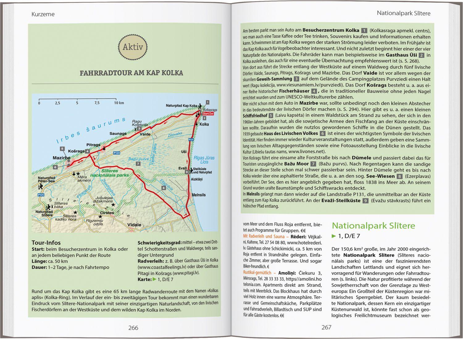 Beispielinhalt (Bild) DUMONT Reise-Handbuch Reiseführer Baltikum