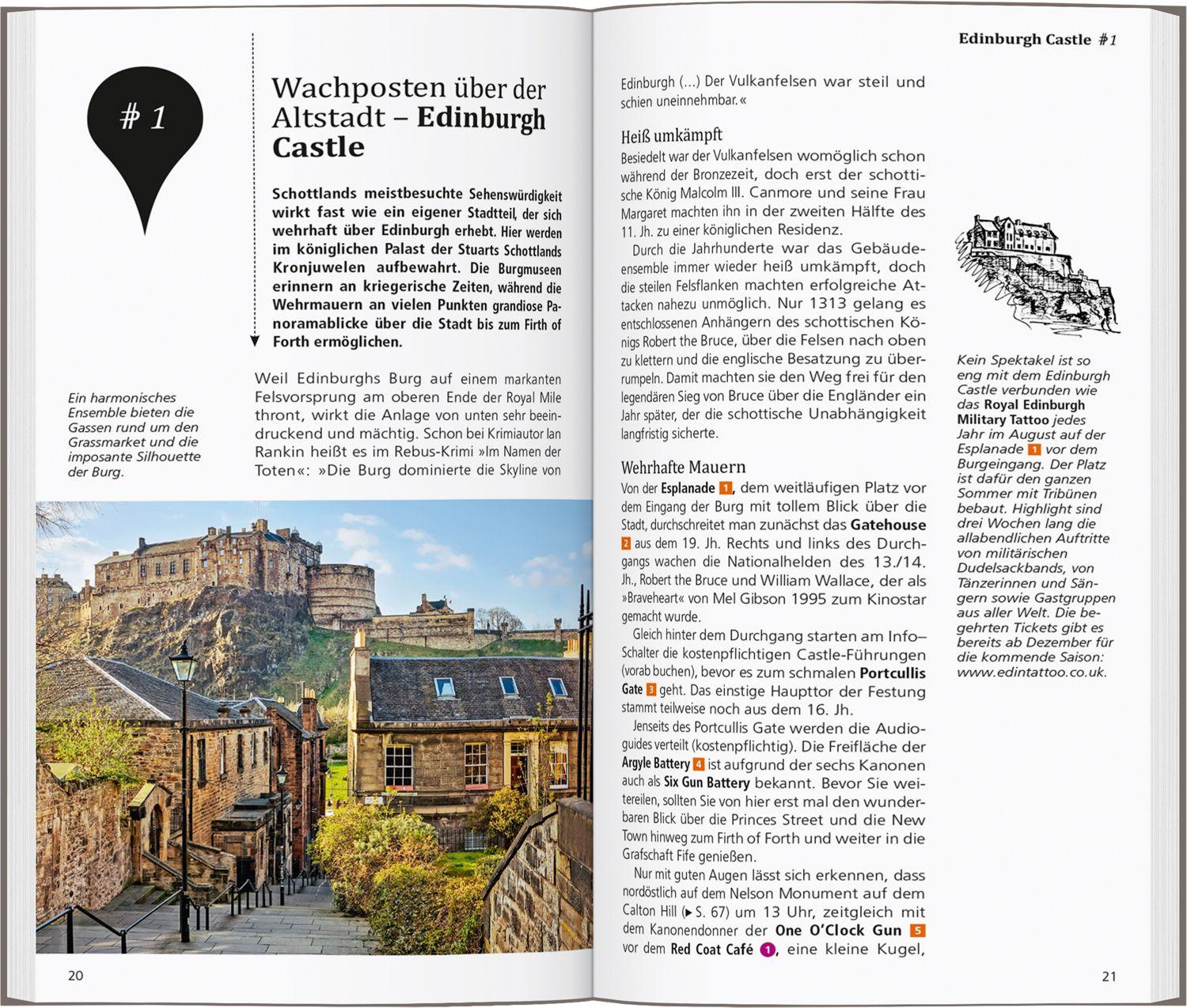 Beispielinhalt (Bild) DUMONT direkt Reiseführer Edinburgh