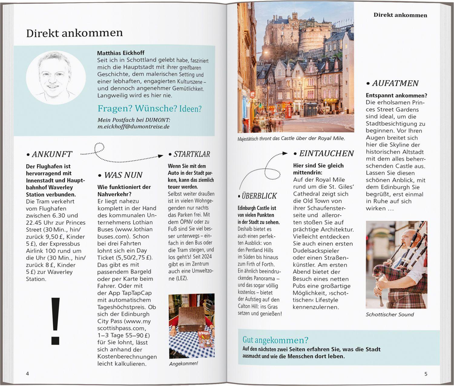 Beispielinhalt (Bild) DUMONT direkt Reiseführer Edinburgh