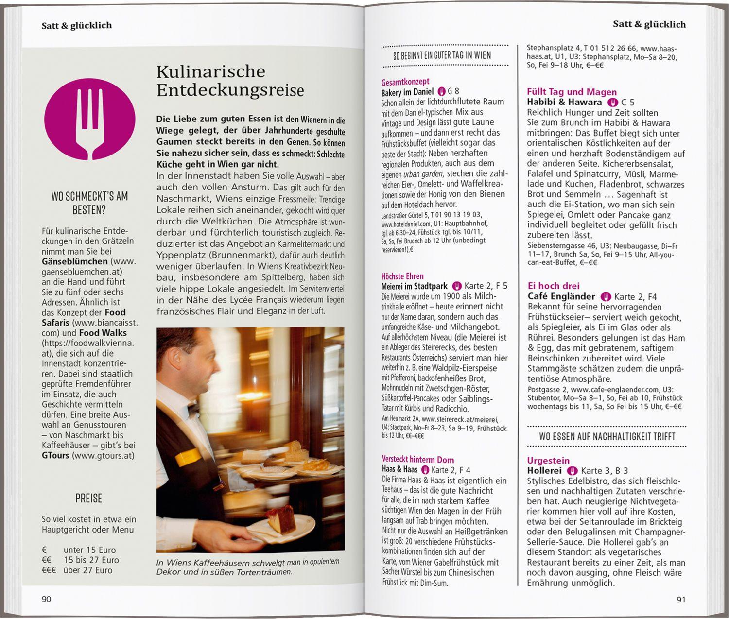 Beispielinhalt (Bild) DUMONT direkt Reiseführer Wien