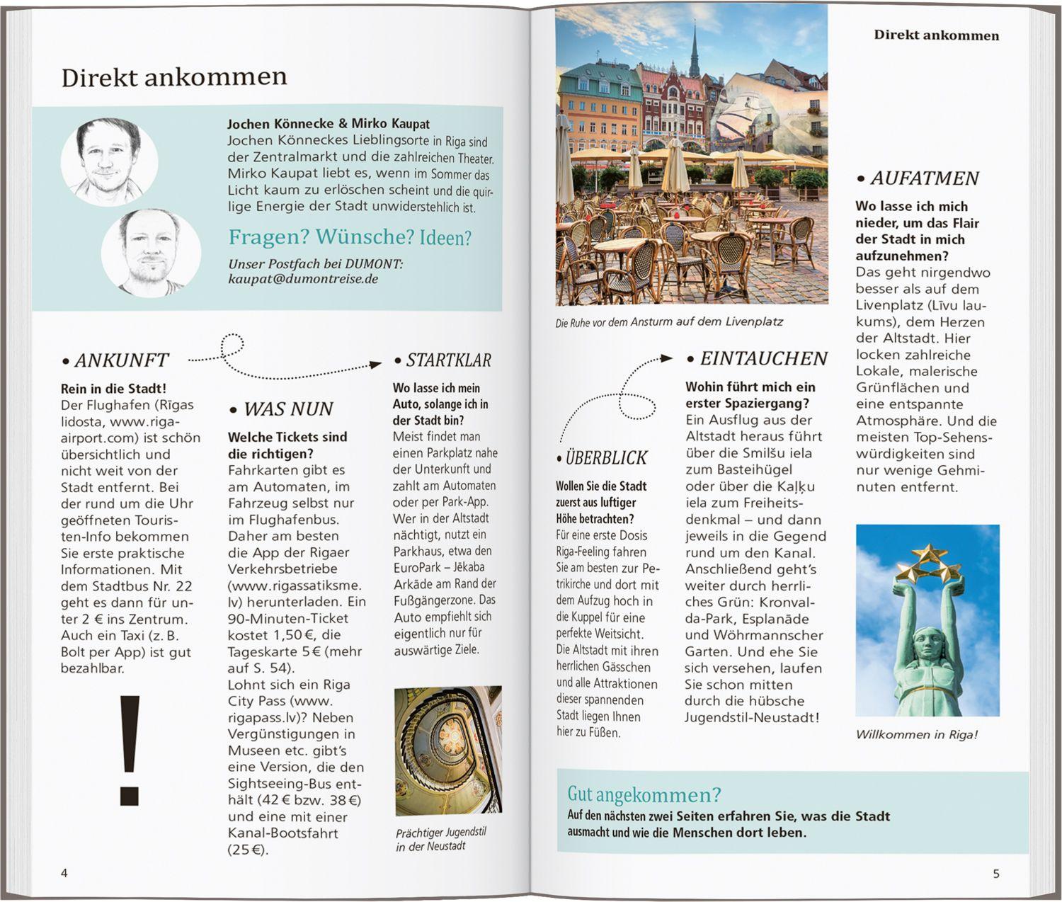 Beispielinhalt (Bild) DUMONT direkt Reiseführer Riga