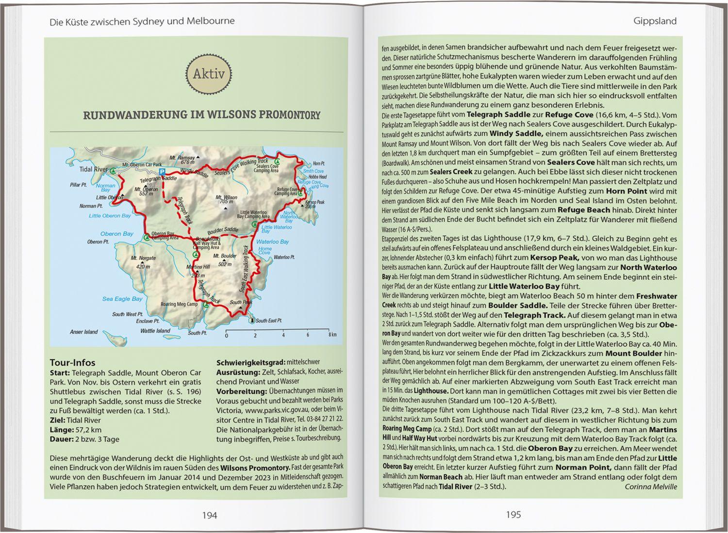 Beispielinhalt (Bild) DUMONT Reise-Handbuch Reiseführer Australien