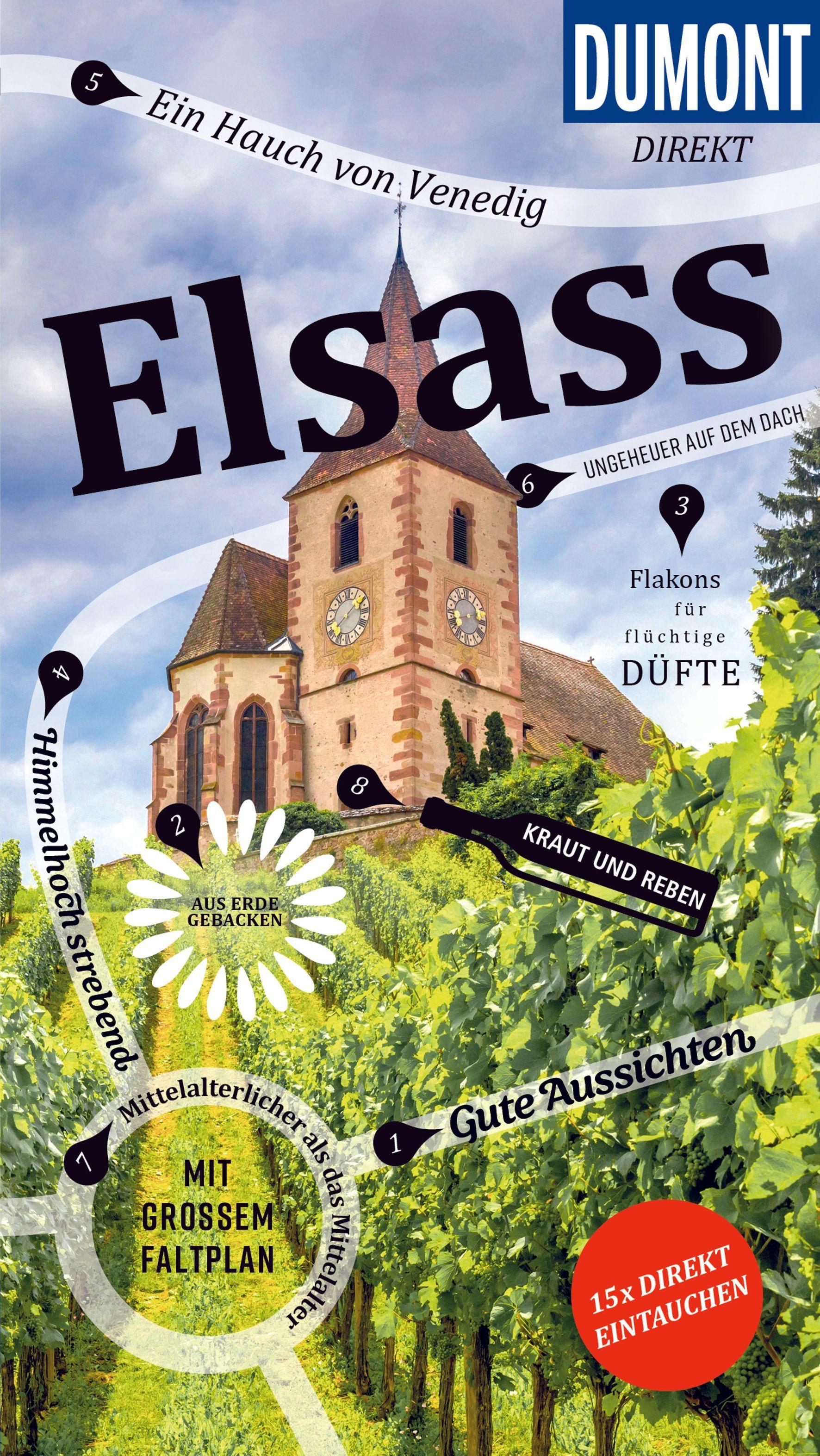 Vorderes Coverbild DUMONT direkt Reiseführer Elsass