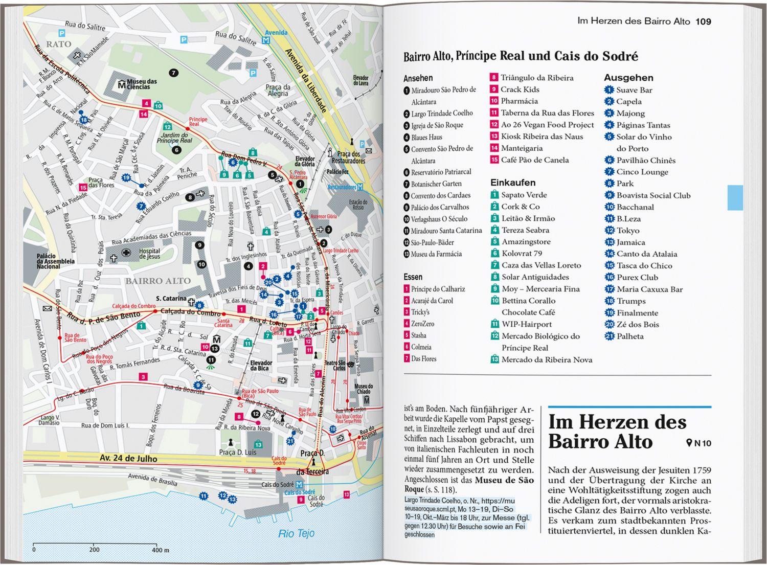 Beispielinhalt (Bild) DUMONT Reise-Taschenbuch Reiseführer Lissabon
