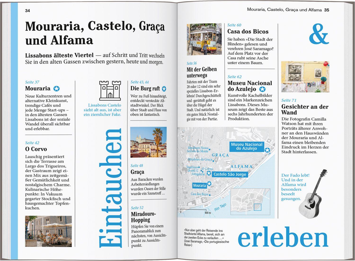 Beispielinhalt (Bild) DUMONT Reise-Taschenbuch Reiseführer Lissabon