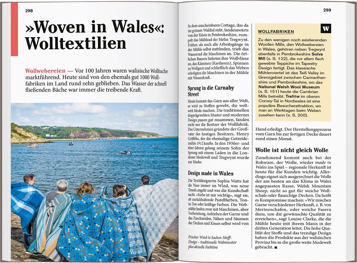 Beispielinhalt (Bild) DUMONT Reise-Taschenbuch Reiseführer Wales