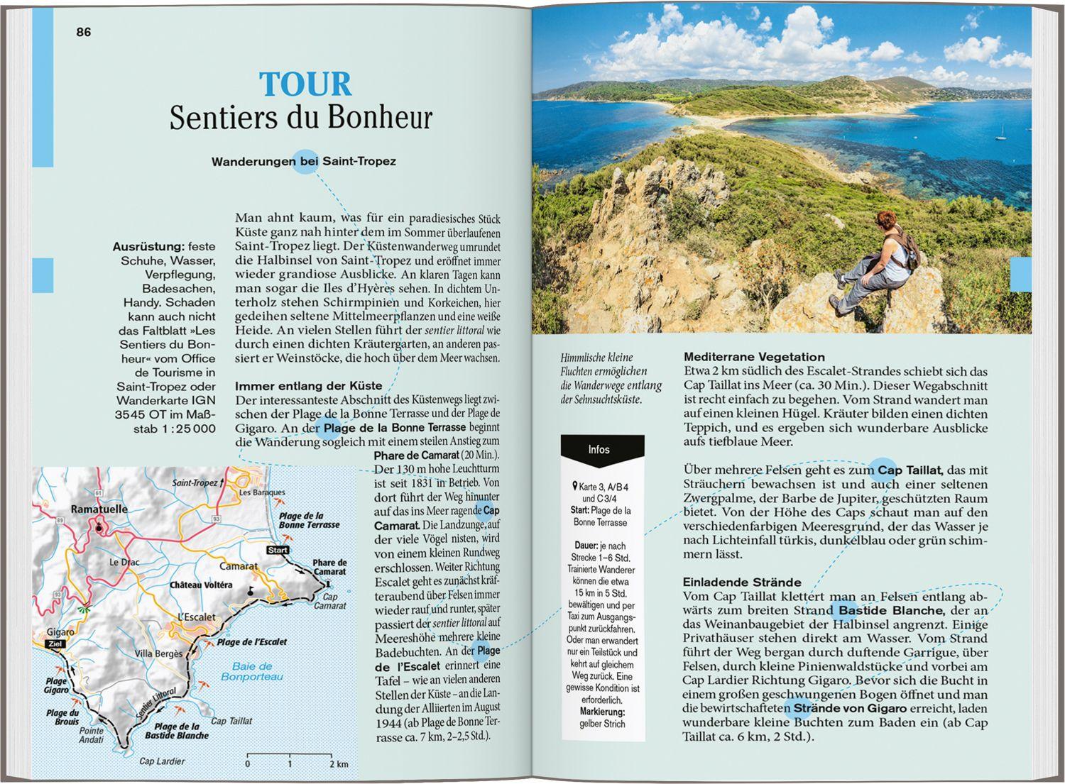 Beispielinhalt (Bild) DUMONT Reise-Taschenbuch Reiseführer Côte d'Azur