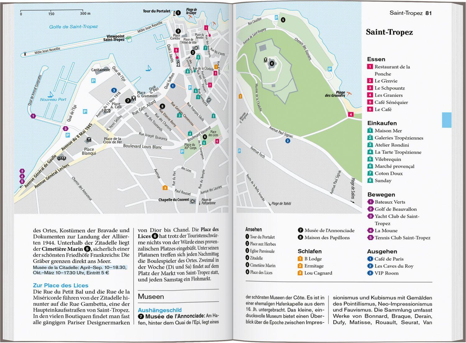 Beispielinhalt (Bild) DUMONT Reise-Taschenbuch Reiseführer Côte d'Azur