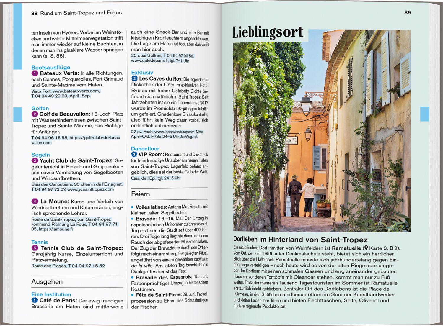 Beispielinhalt (Bild) DUMONT Reise-Taschenbuch Reiseführer Côte d'Azur