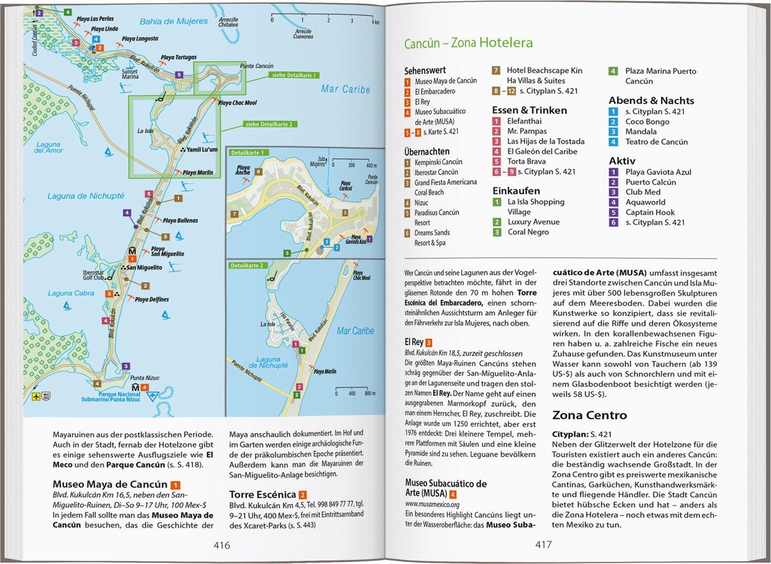 Beispielinhalt (Bild) DUMONT Reise-Handbuch Reiseführer Mexiko
