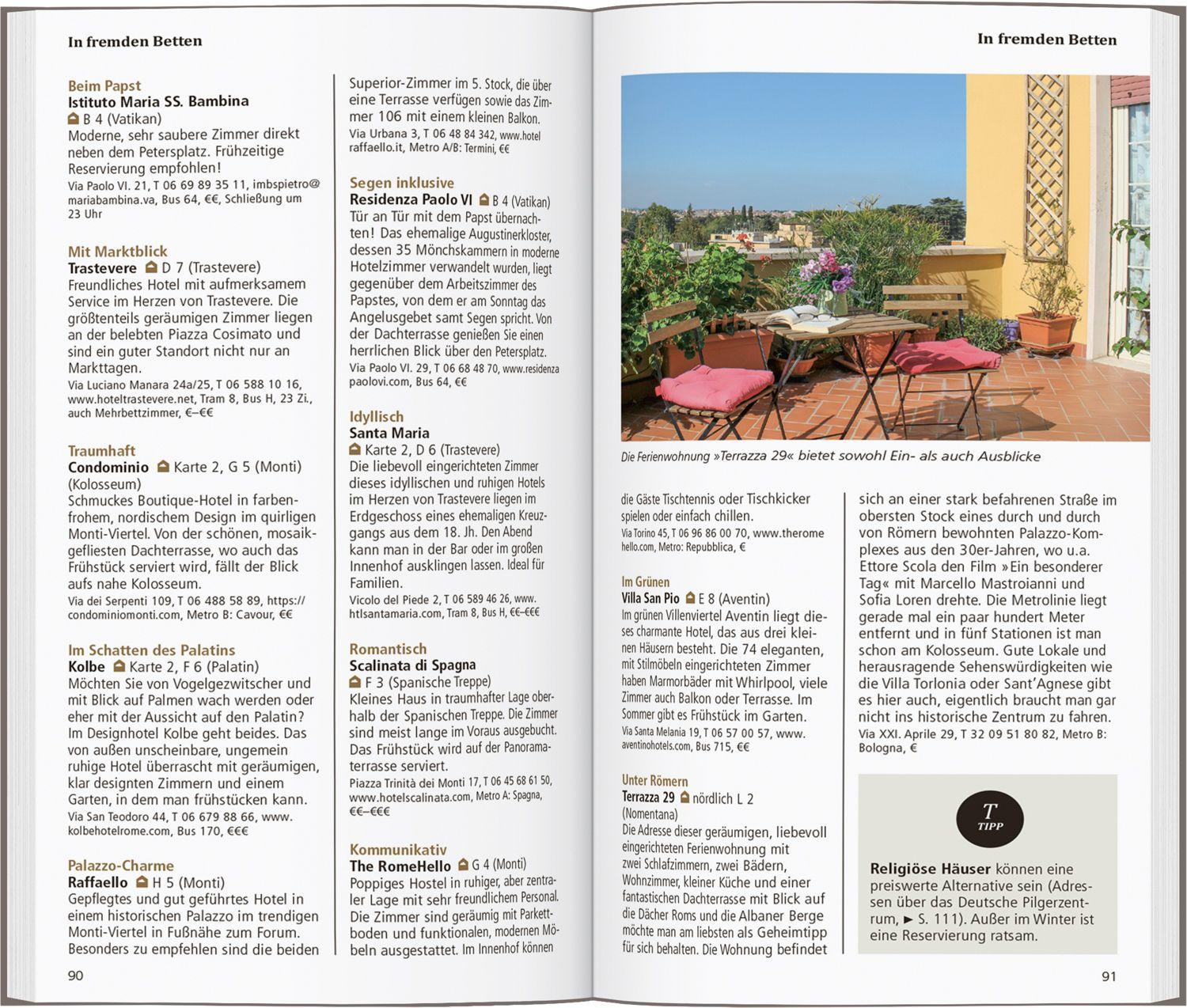 Beispielinhalt (Bild) DUMONT direkt Reiseführer Rom