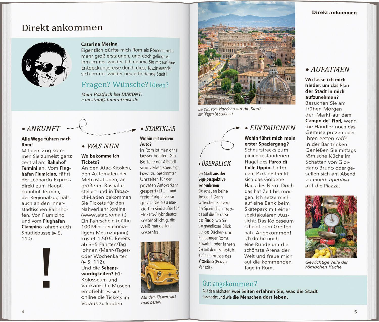 Beispielinhalt (Bild) DUMONT direkt Reiseführer Rom