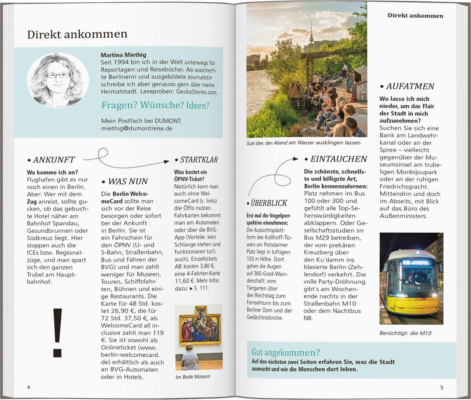 Beispielinhalt (Bild) DUMONT direkt Reiseführer Berlin