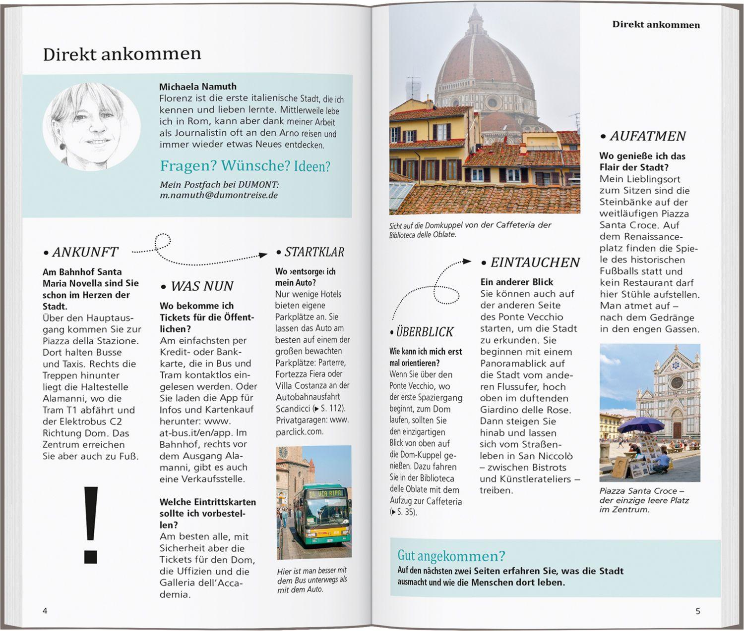 Beispielinhalt (Bild) DUMONT direkt Reiseführer Florenz