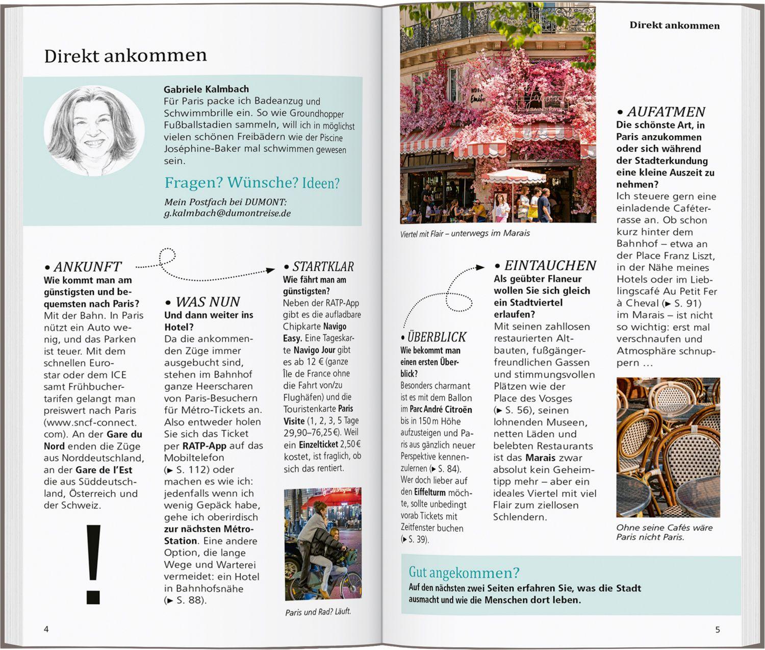 Beispielinhalt (Bild) DUMONT direkt Reiseführer Paris