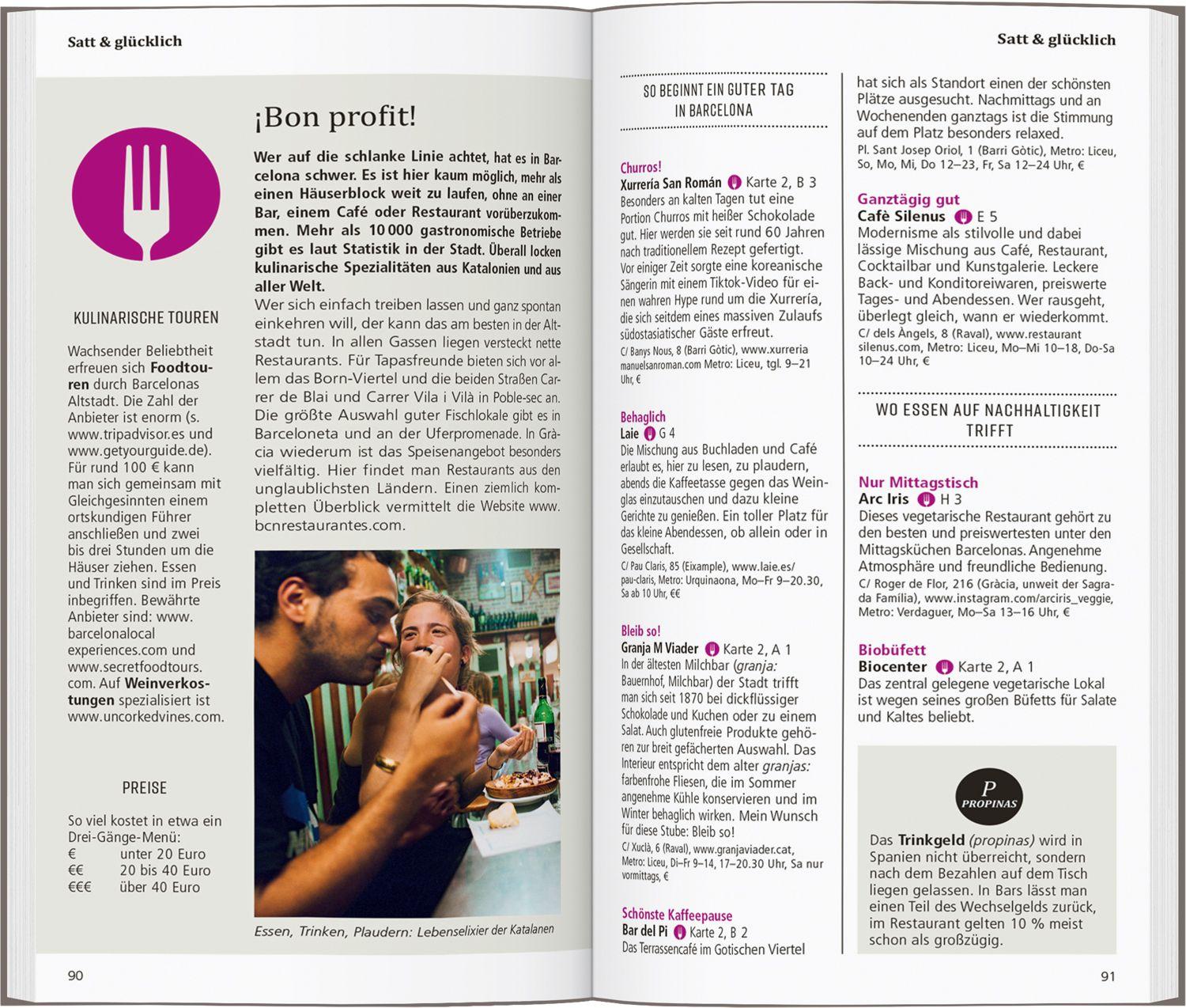 Beispielinhalt (Bild) DUMONT direkt Reiseführer Barcelona