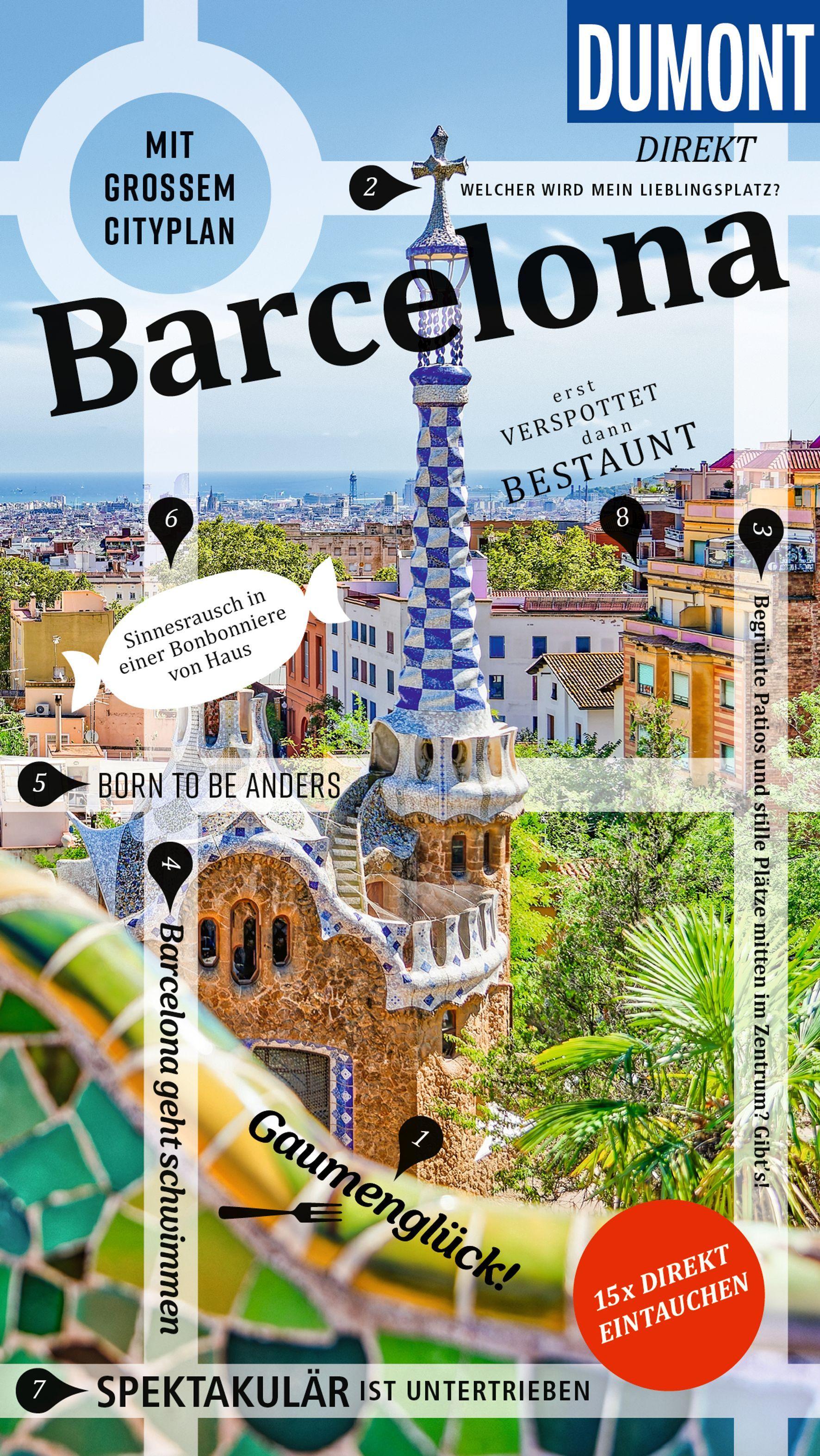Vorderes Coverbild DUMONT direkt Reiseführer Barcelona