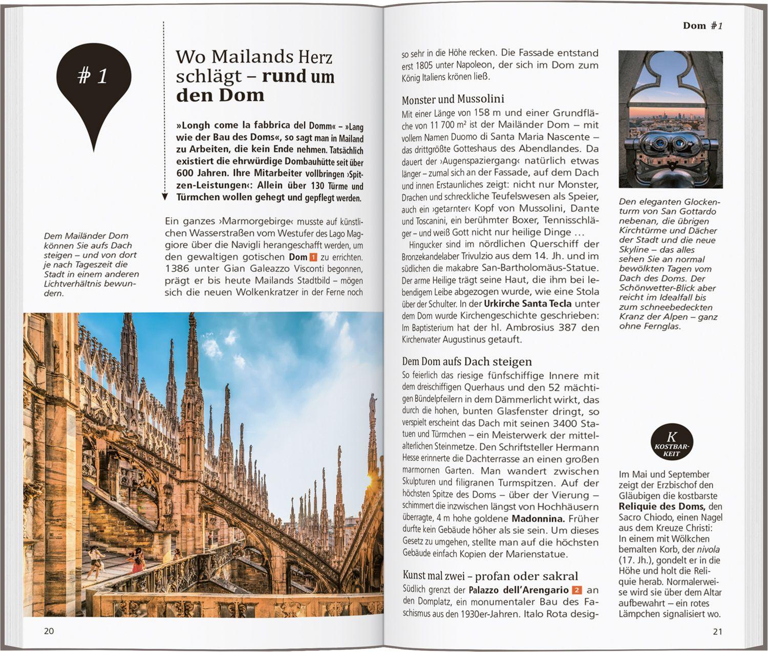 Beispielinhalt (Bild) DUMONT direkt Reiseführer Mailand