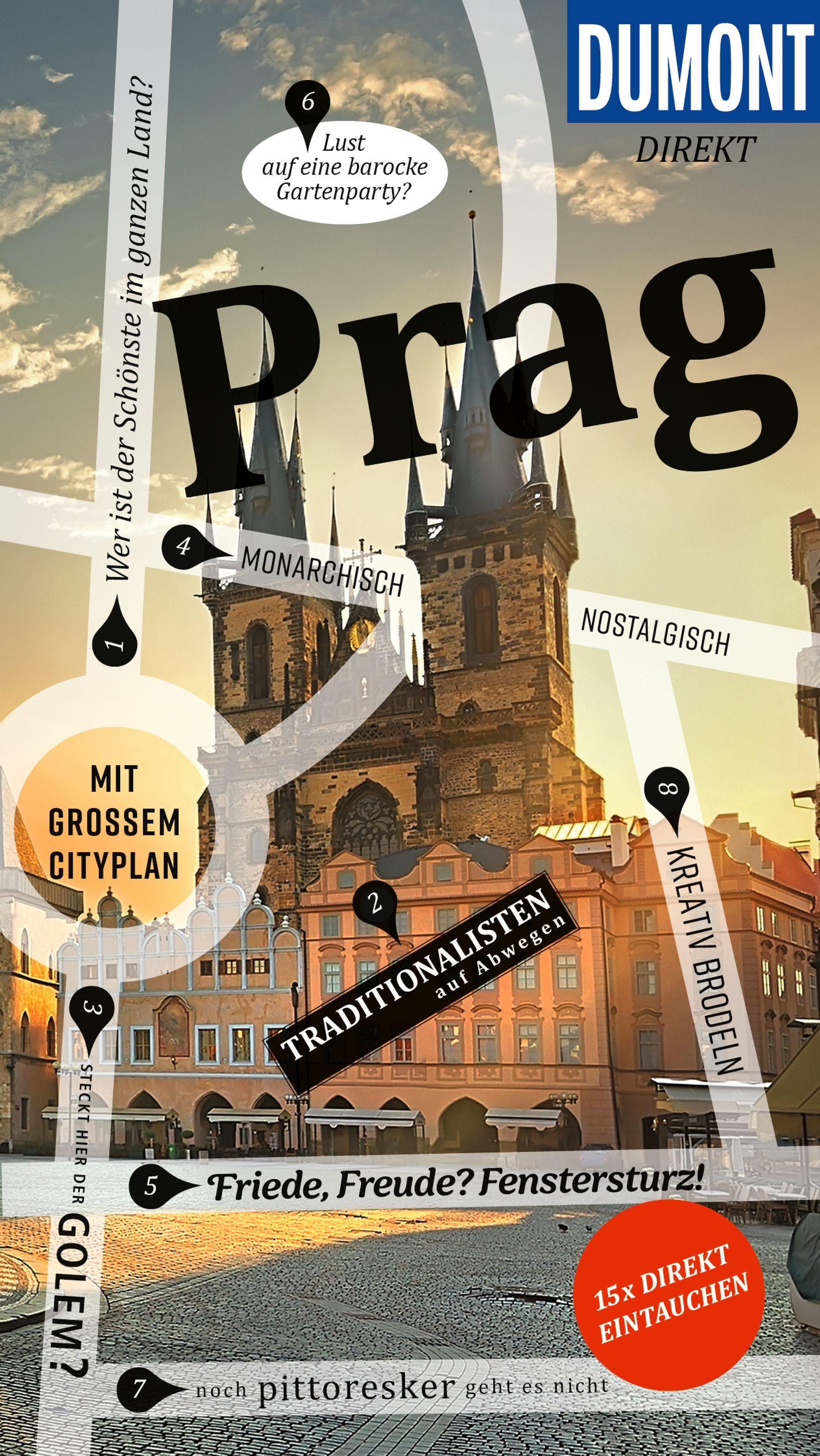 Vorderes Coverbild DUMONT direkt Reiseführer Prag
