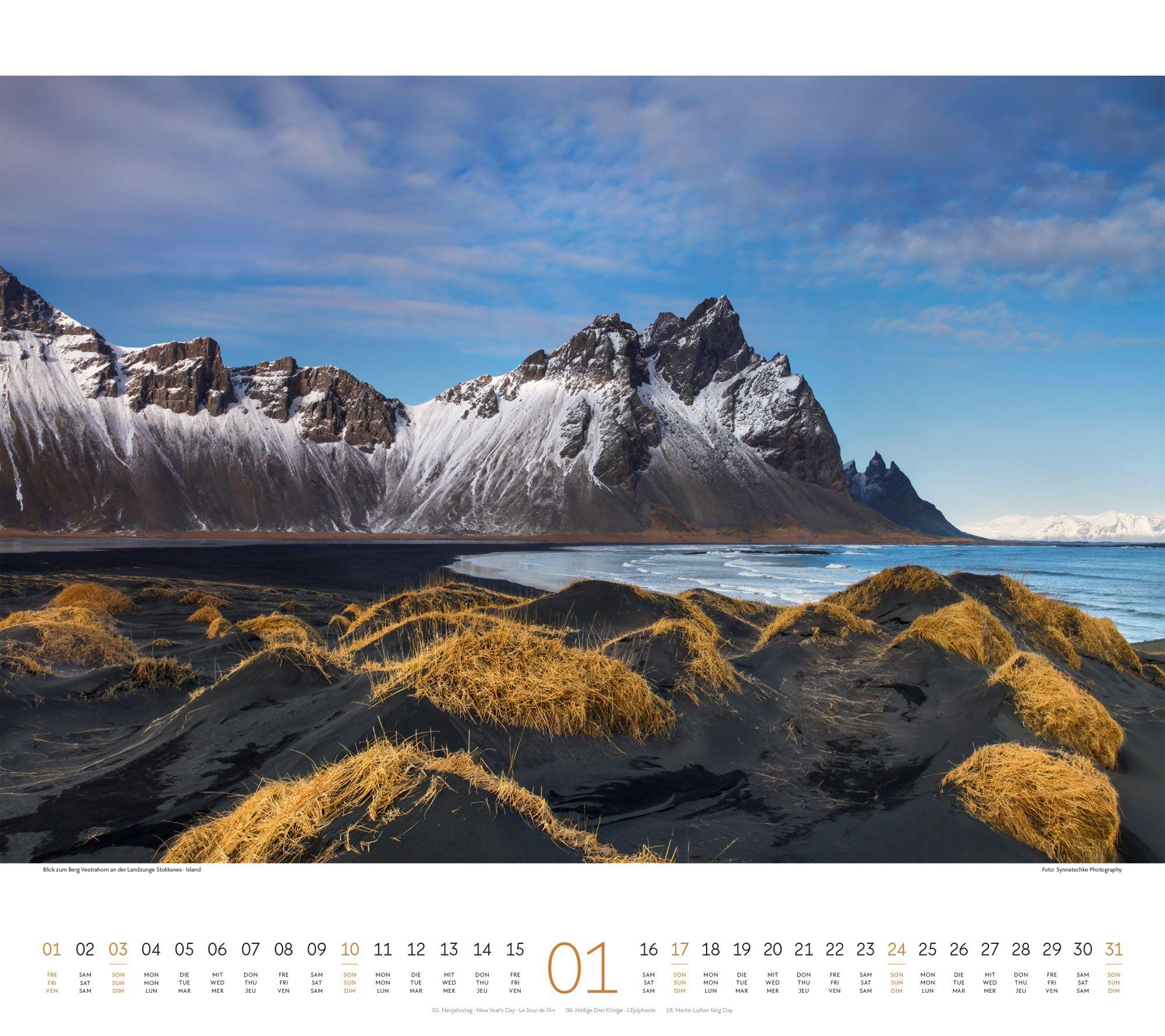 Beispielinhalt (Bild) Phantastische Landschaften Kalender 2027