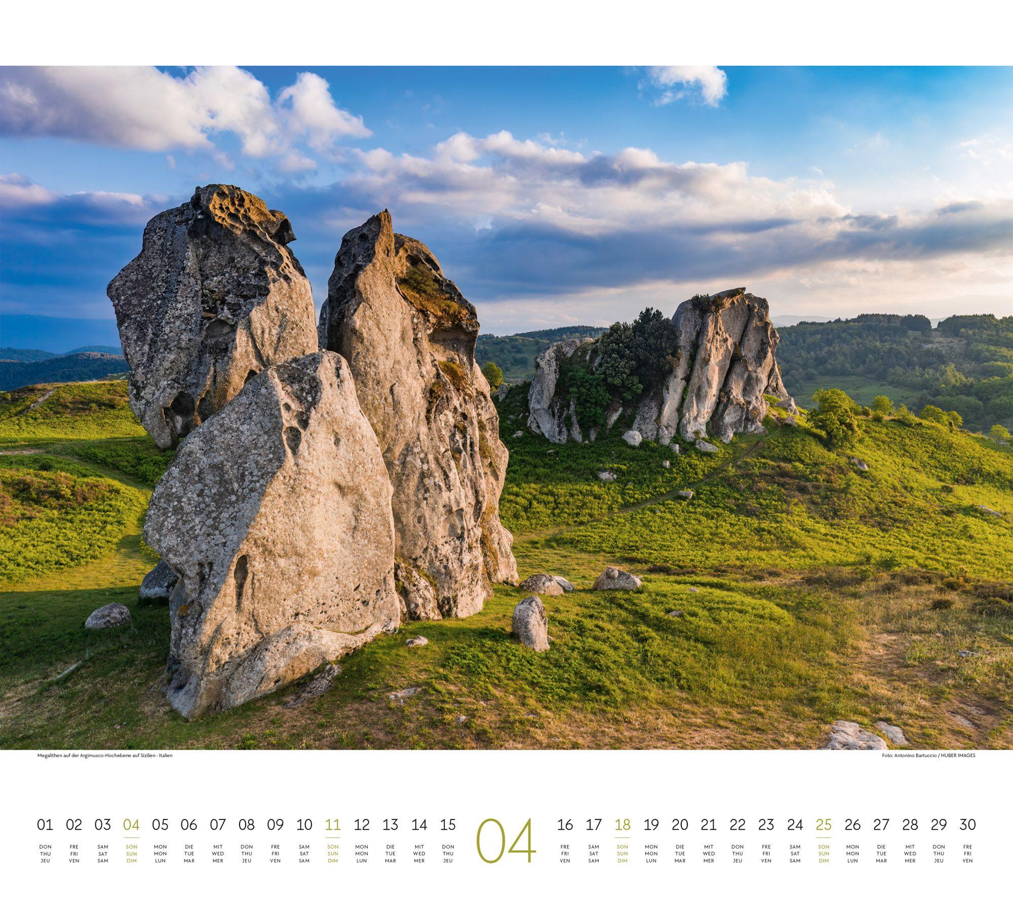 Beispielinhalt (Bild) Phantastische Landschaften Kalender 2027