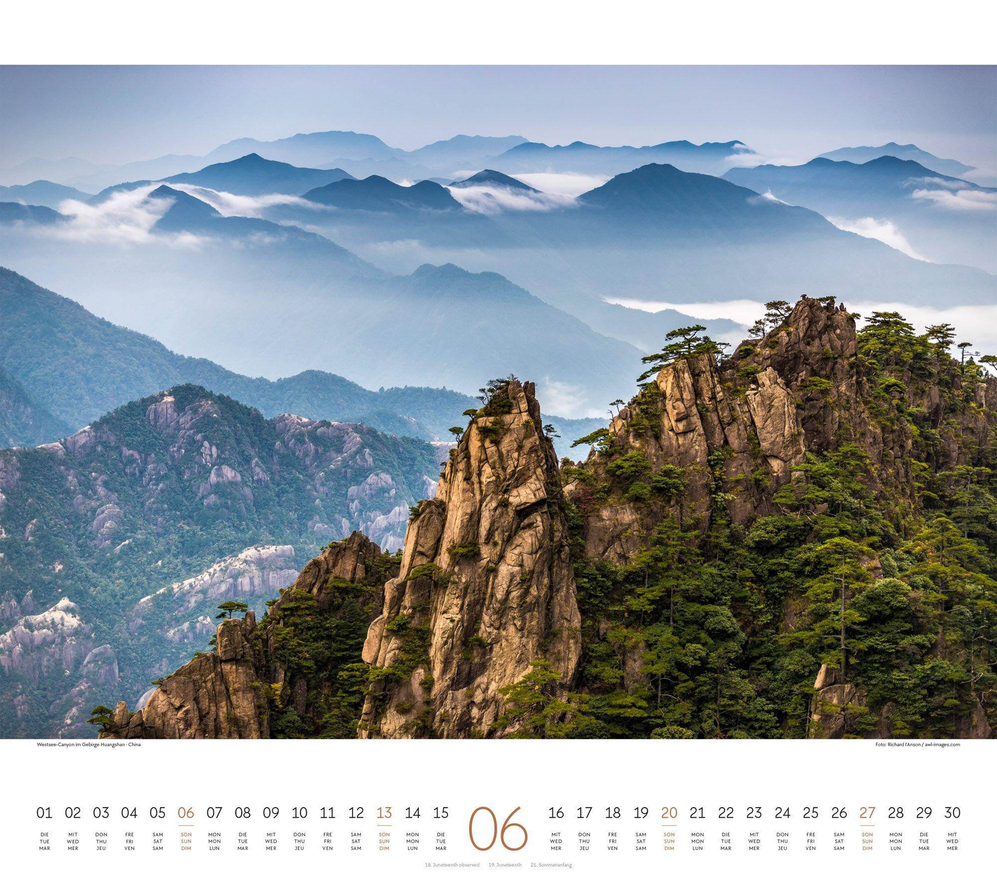 Beispielinhalt (Bild) Phantastische Landschaften Kalender 2027