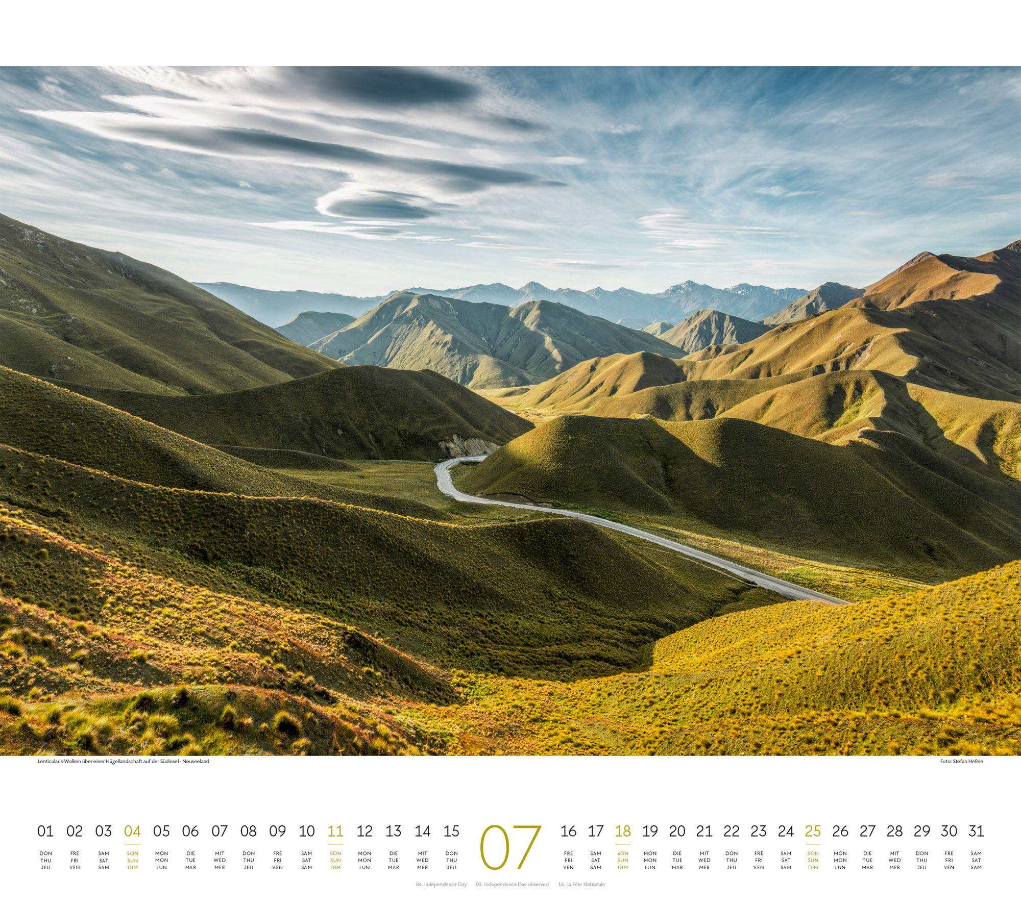 Beispielinhalt (Bild) Phantastische Landschaften Kalender 2027