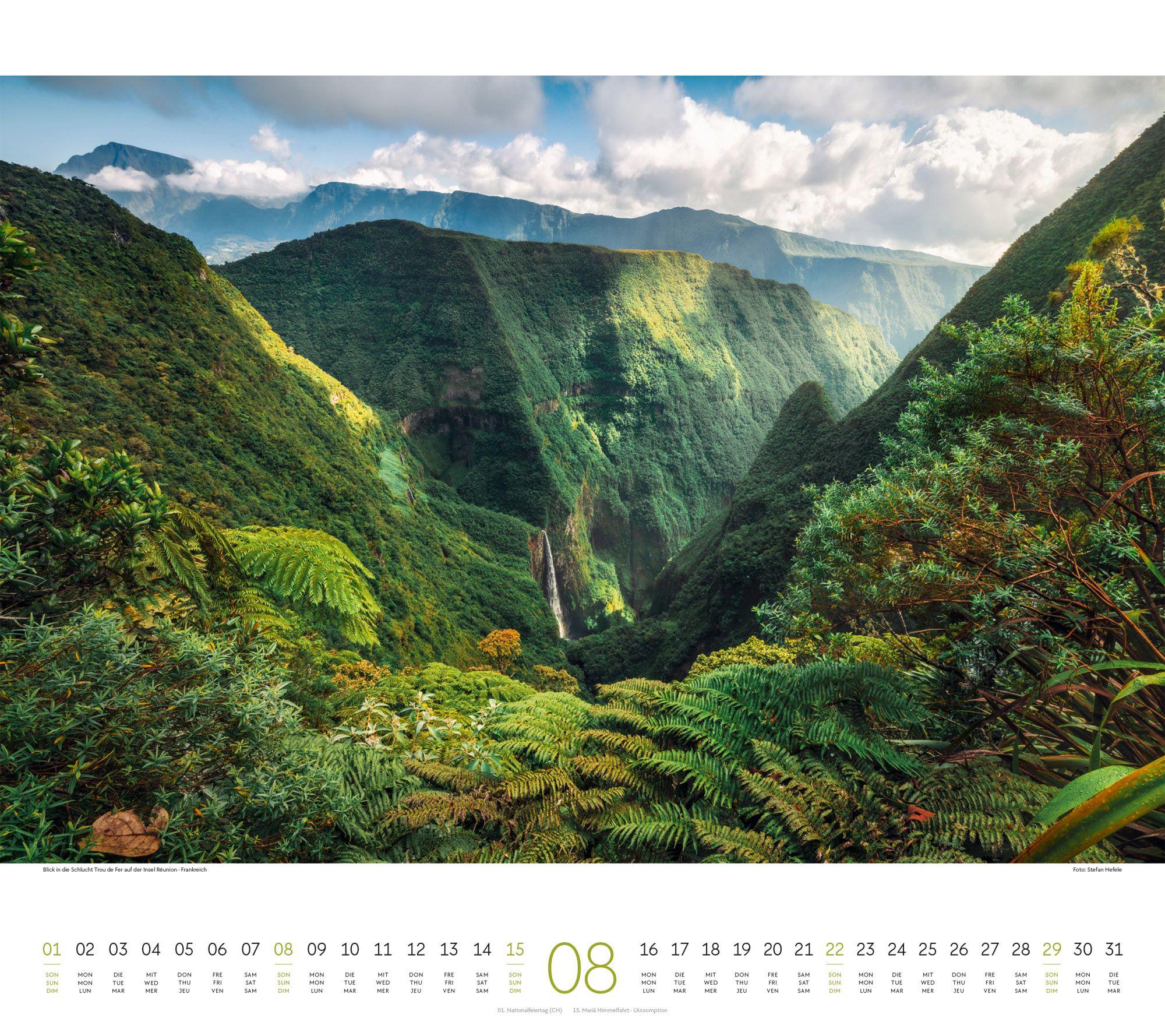 Beispielinhalt (Bild) Phantastische Landschaften Kalender 2027