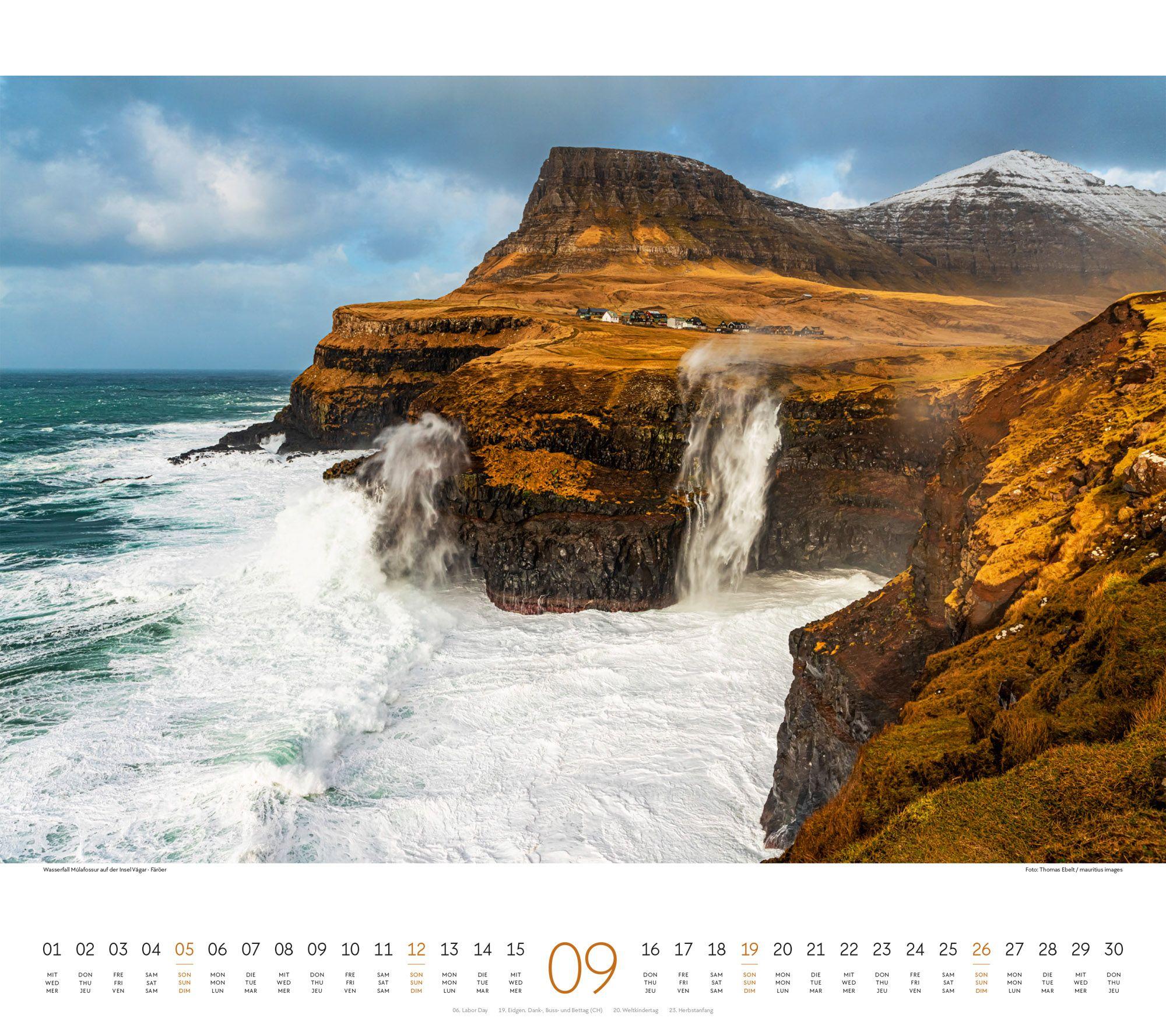 Beispielinhalt (Bild) Phantastische Landschaften Kalender 2027