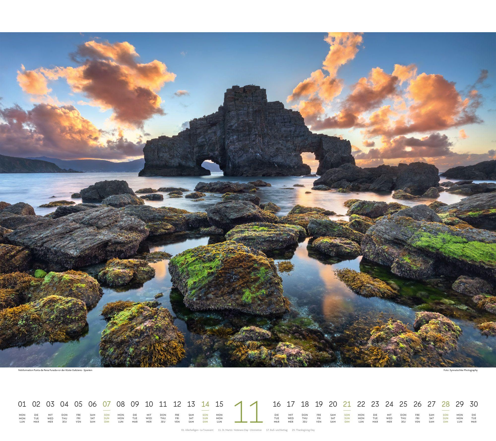 Beispielinhalt (Bild) Phantastische Landschaften Kalender 2027