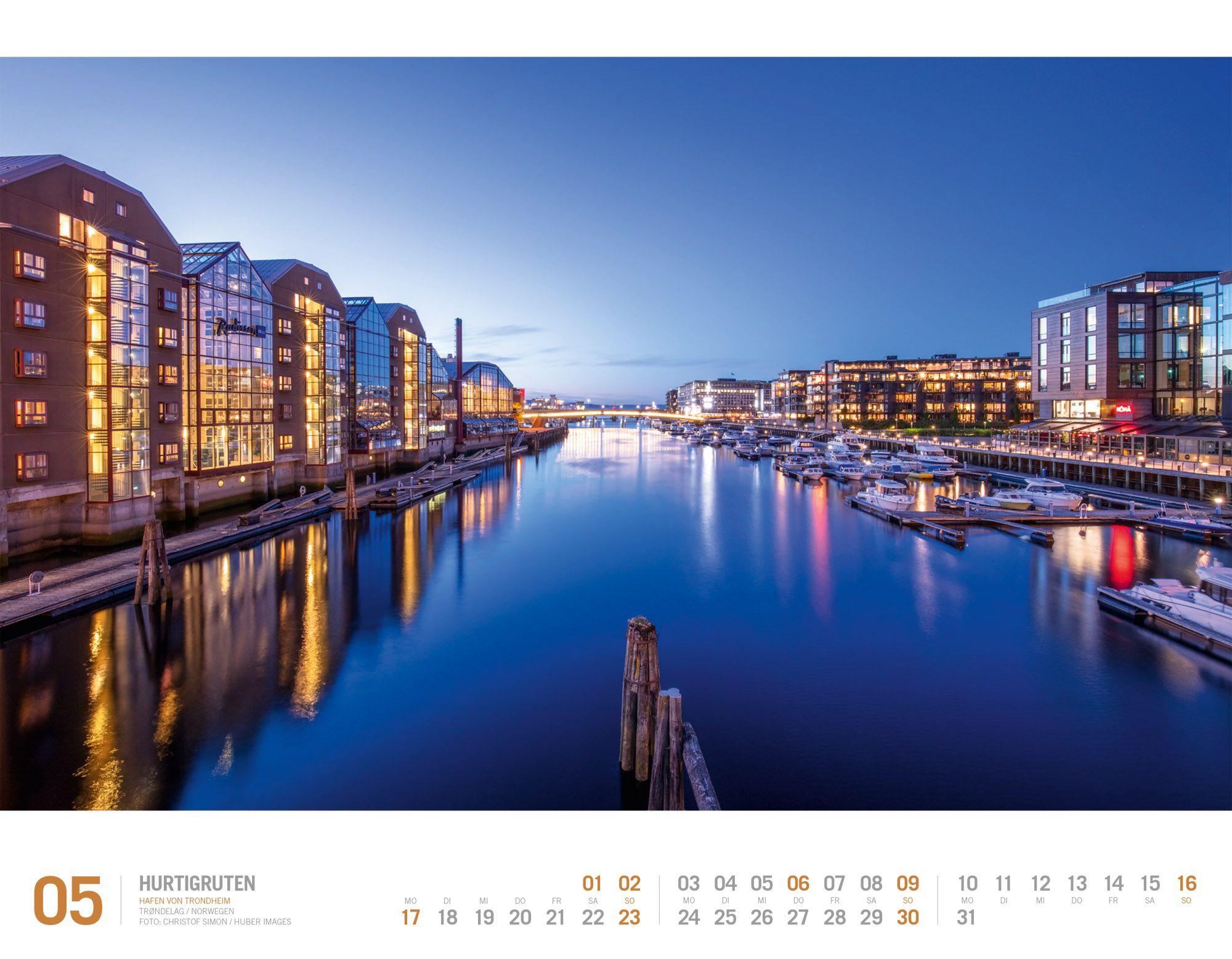 Beispielinhalt (Bild) Hurtigruten Kalender 2027 | Unterwegs zwischen Bergen und Kirkenes