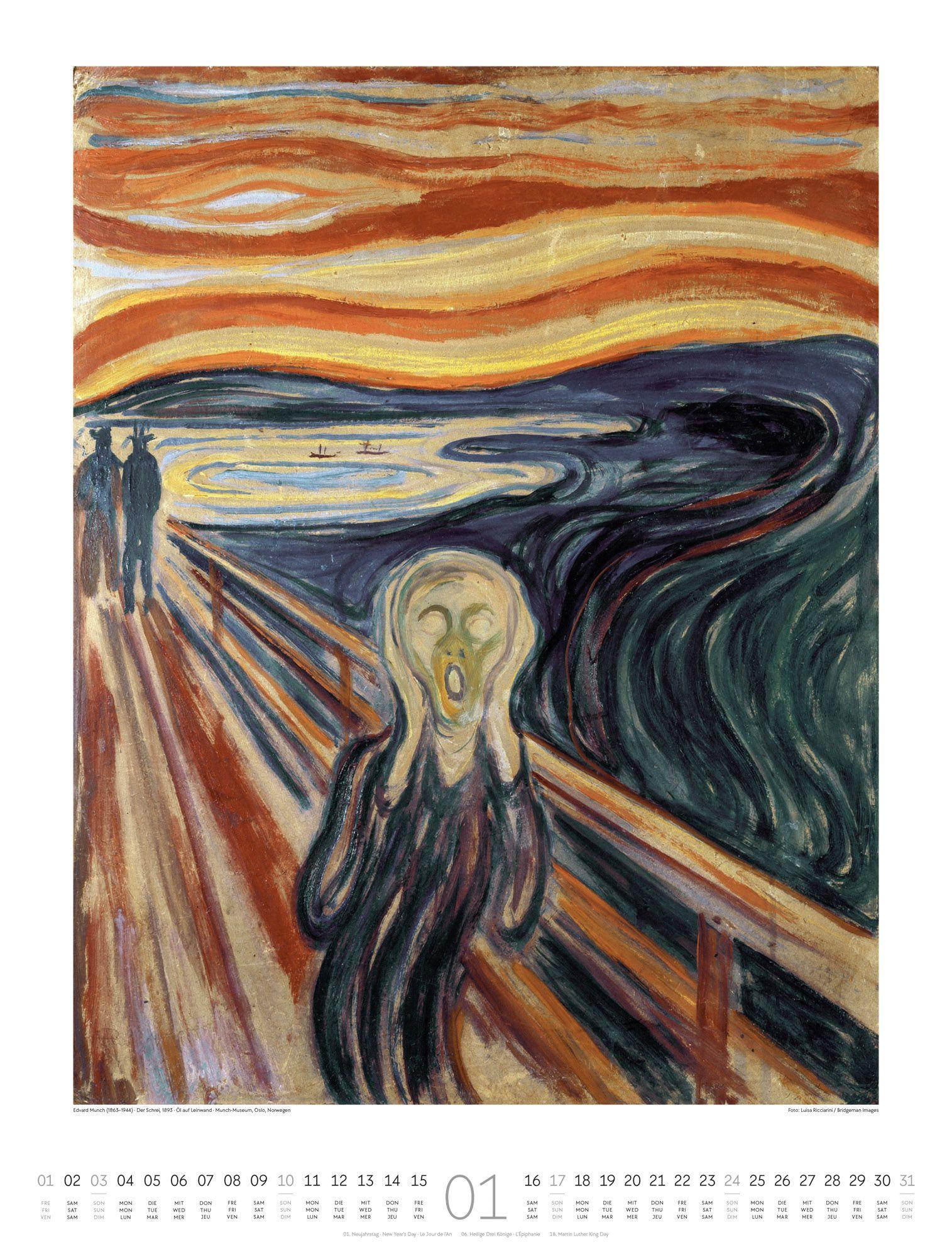 Beispielinhalt (Bild) Expressionismus Kalender 2027