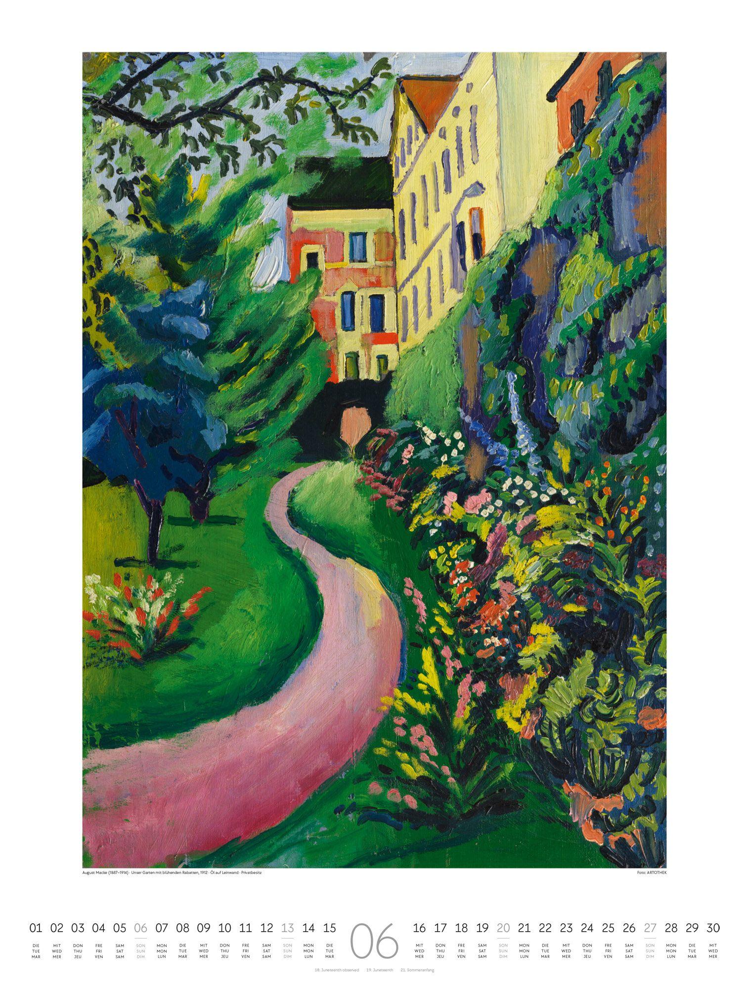 Beispielinhalt (Bild) Expressionismus Kalender 2027