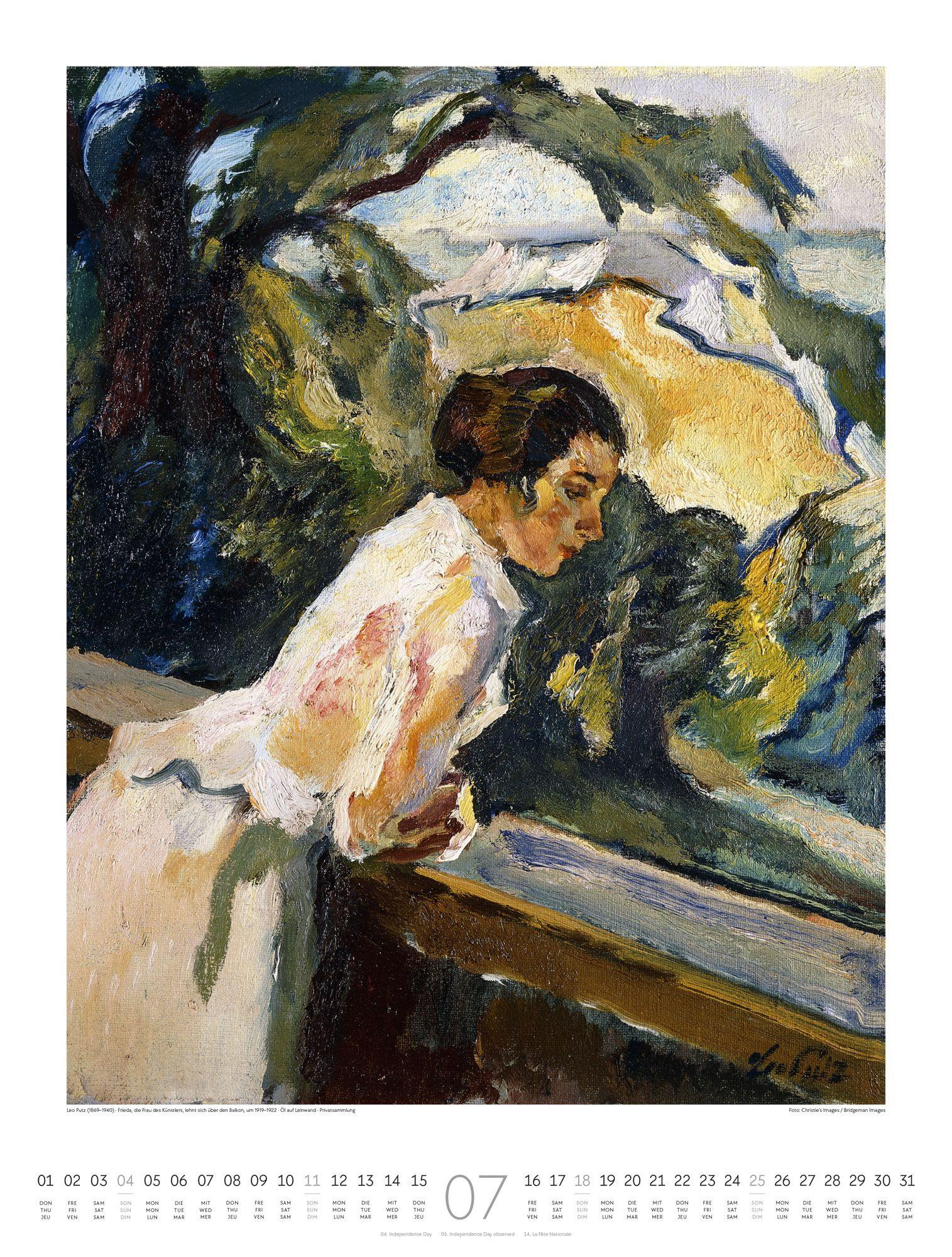 Beispielinhalt (Bild) Expressionismus Kalender 2027