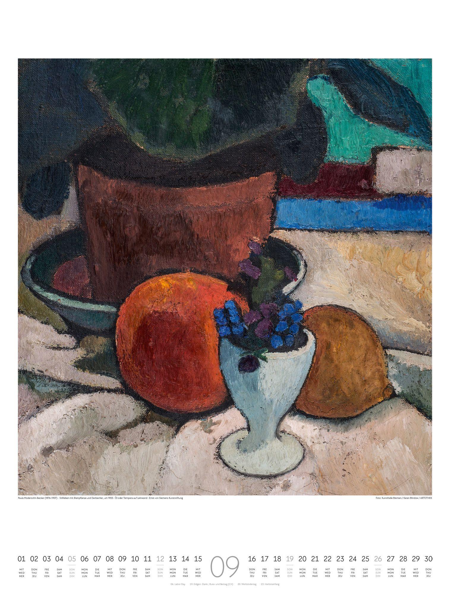 Beispielinhalt (Bild) Expressionismus Kalender 2027