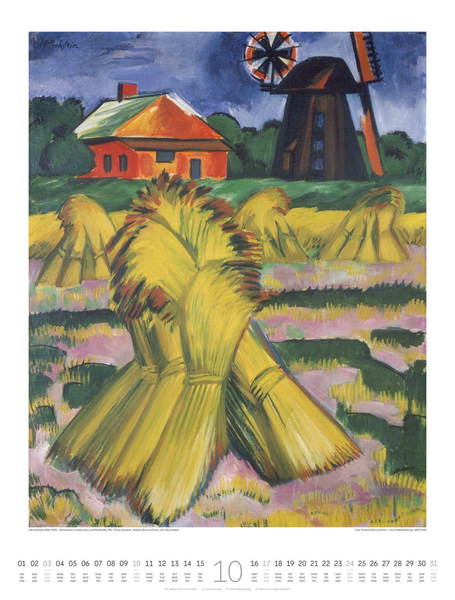 Beispielinhalt (Bild) Expressionismus Kalender 2027