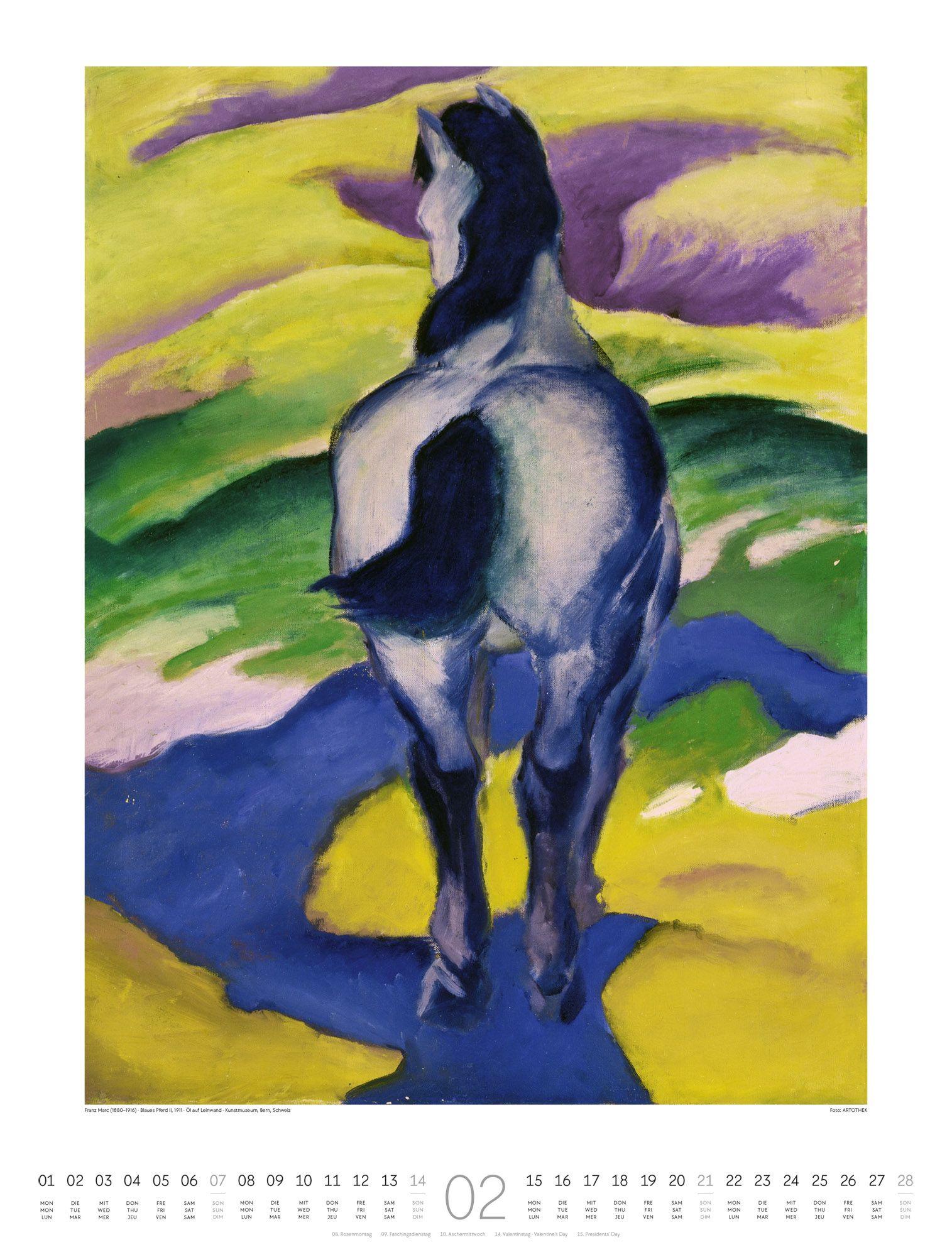 Beispielinhalt (Bild) Expressionismus Kalender 2027