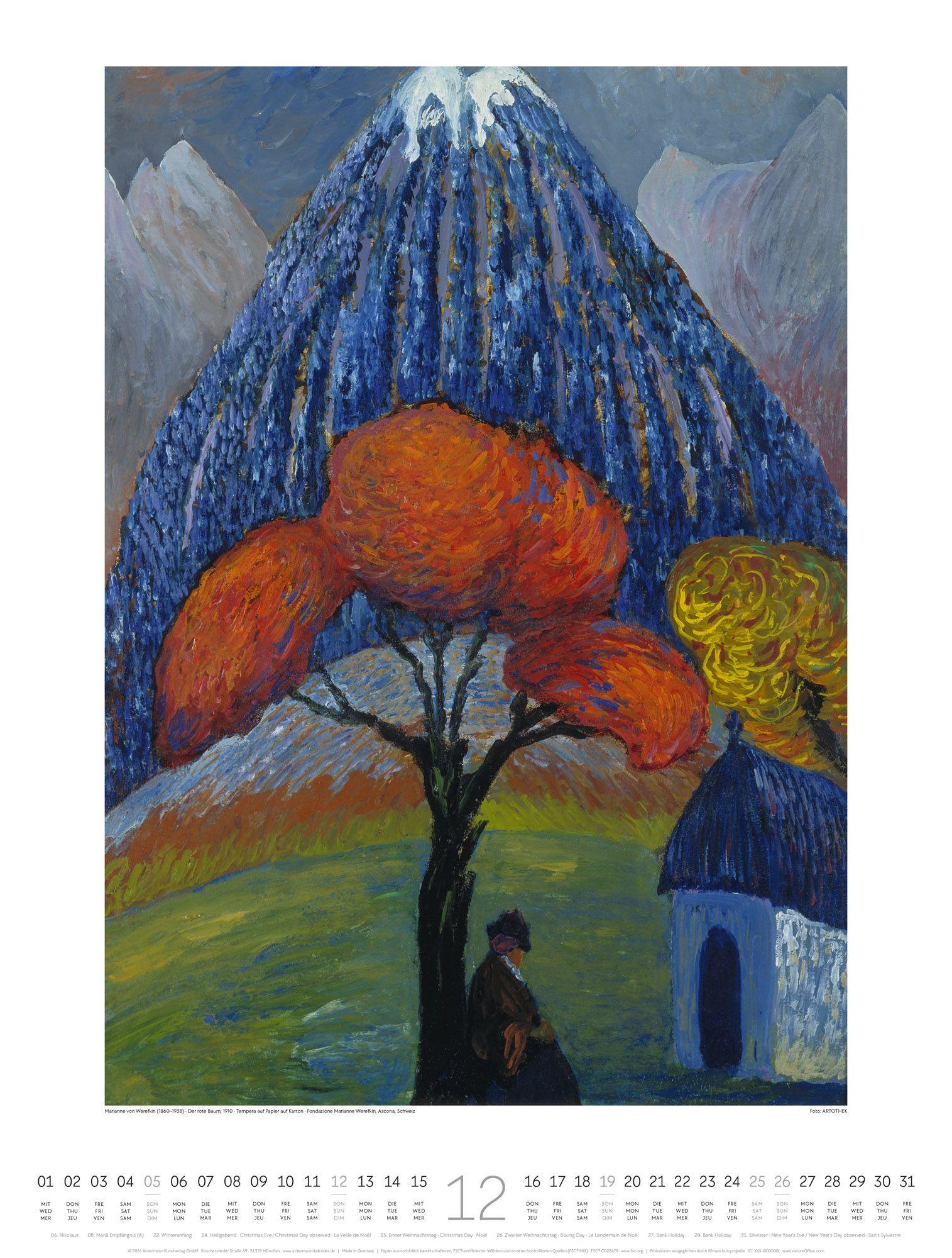 Beispielinhalt (Bild) Expressionismus Kalender 2027