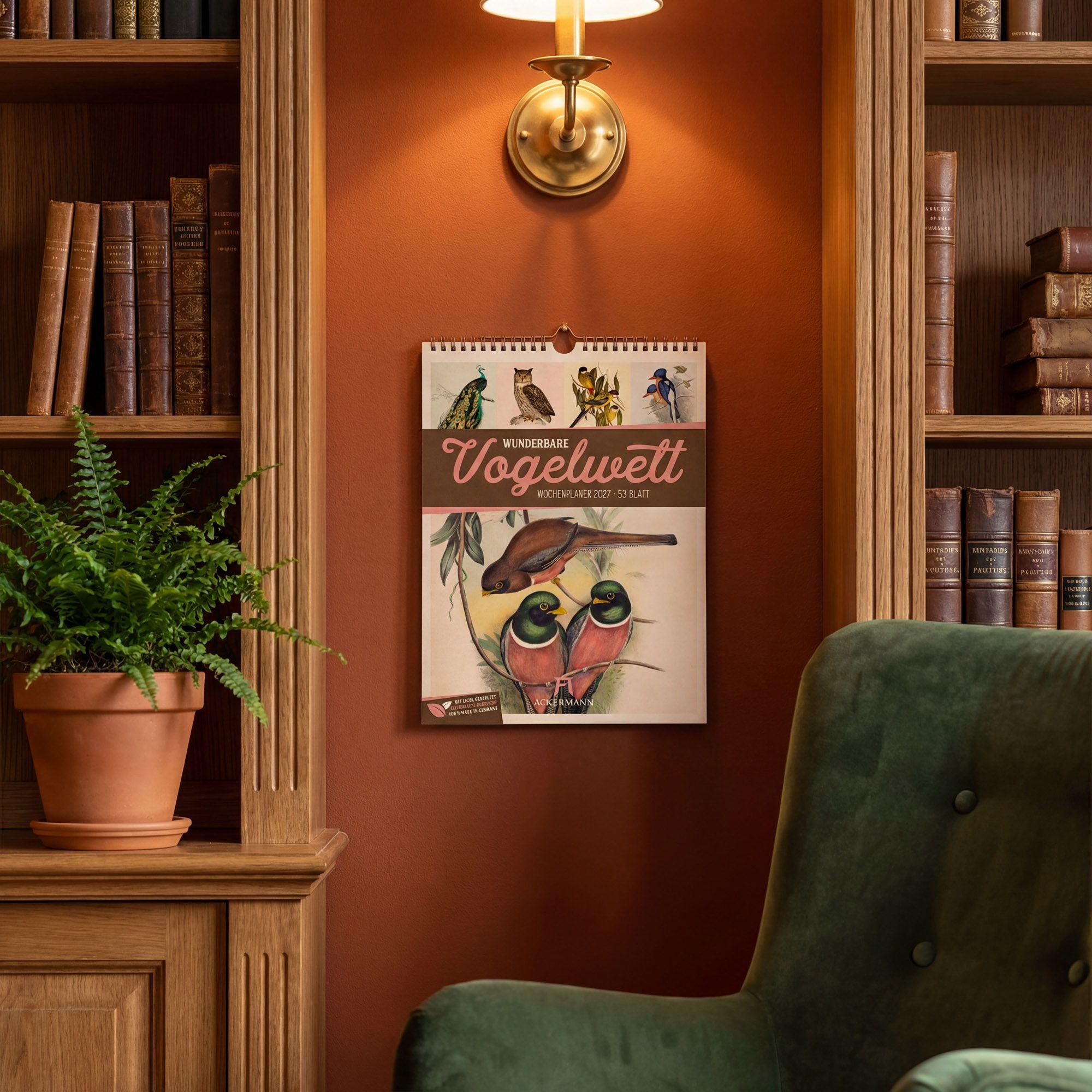 Beispielinhalt (Bild) Wunderbare Vogelwelt Wochenplaner Kalender 2027