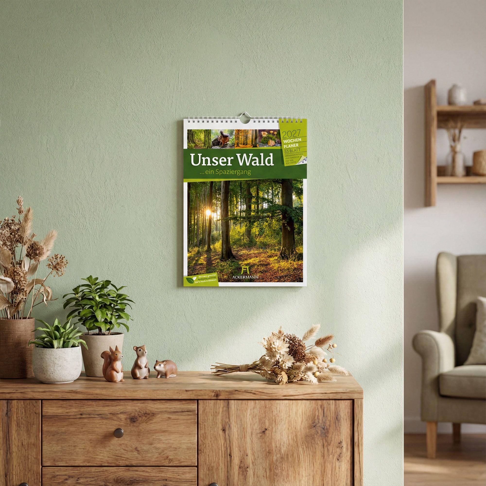 Beispielinhalt (Bild) Unser Wald Wochenplaner Kalender 2027