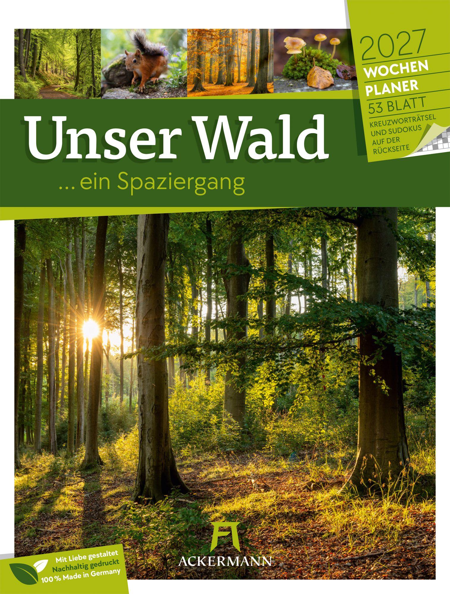 Vorderes Coverbild Unser Wald Wochenplaner Kalender 2027