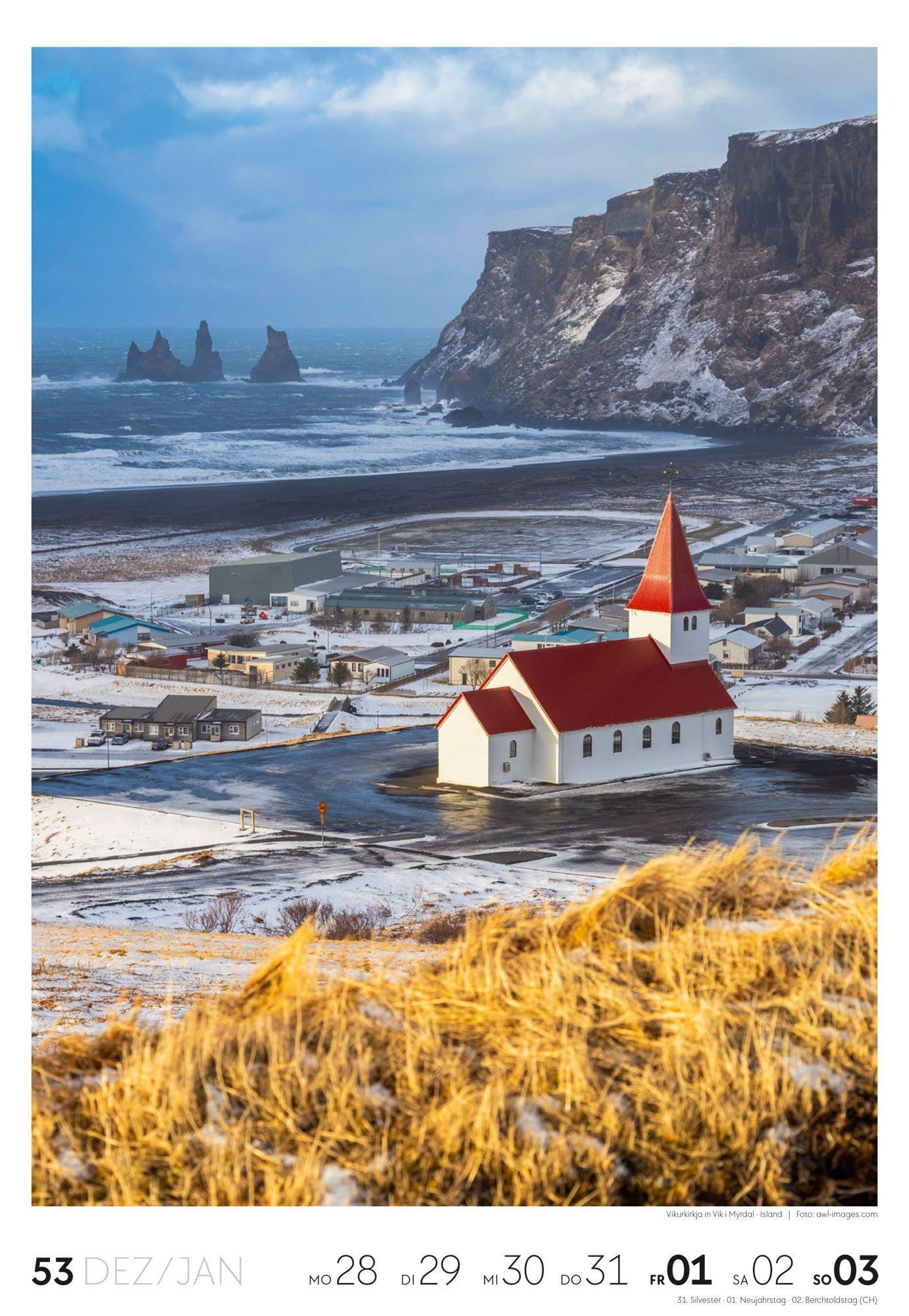 Beispielinhalt (Bild) Reisen Wochenkalender 2027