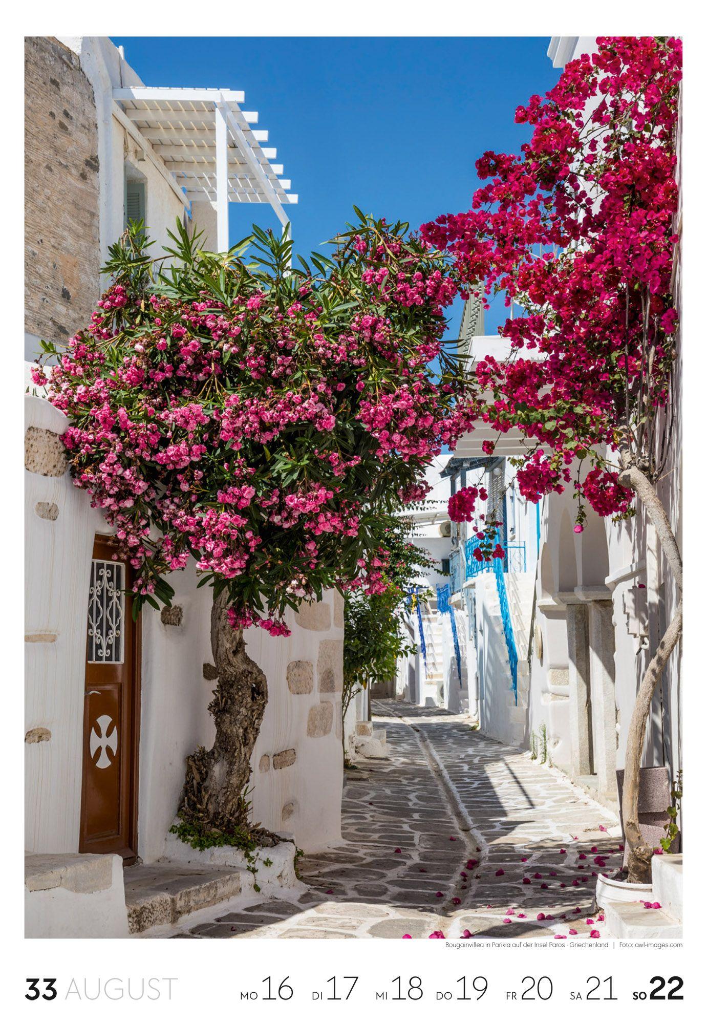 Beispielinhalt (Bild) Reisen Wochenkalender 2027