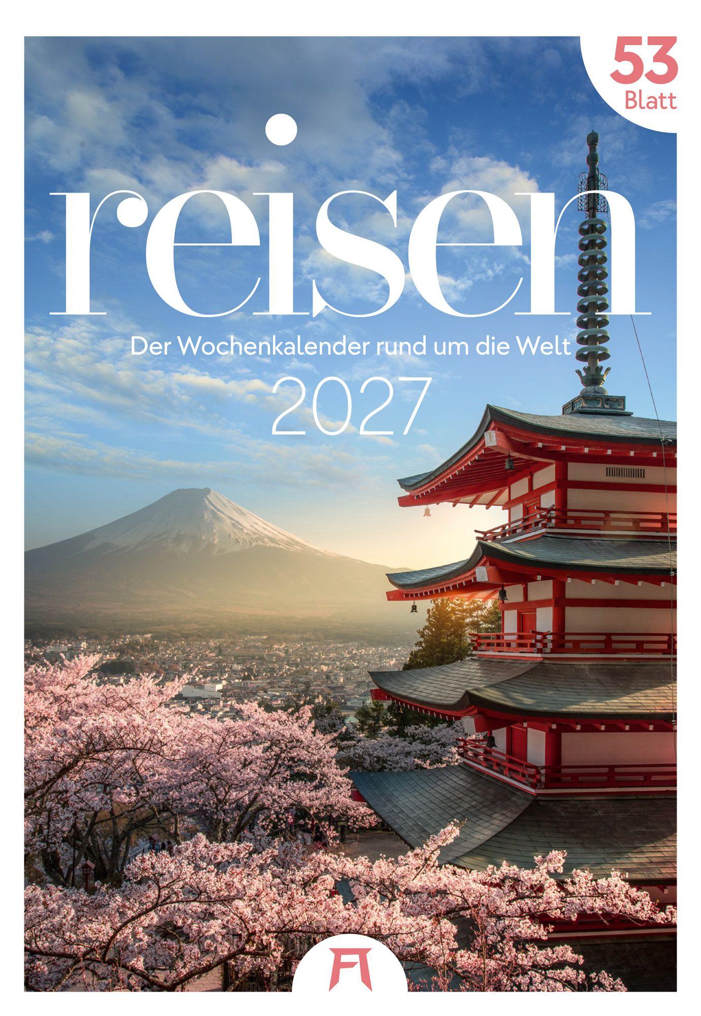 Vorderes Coverbild Reisen Wochenkalender 2027