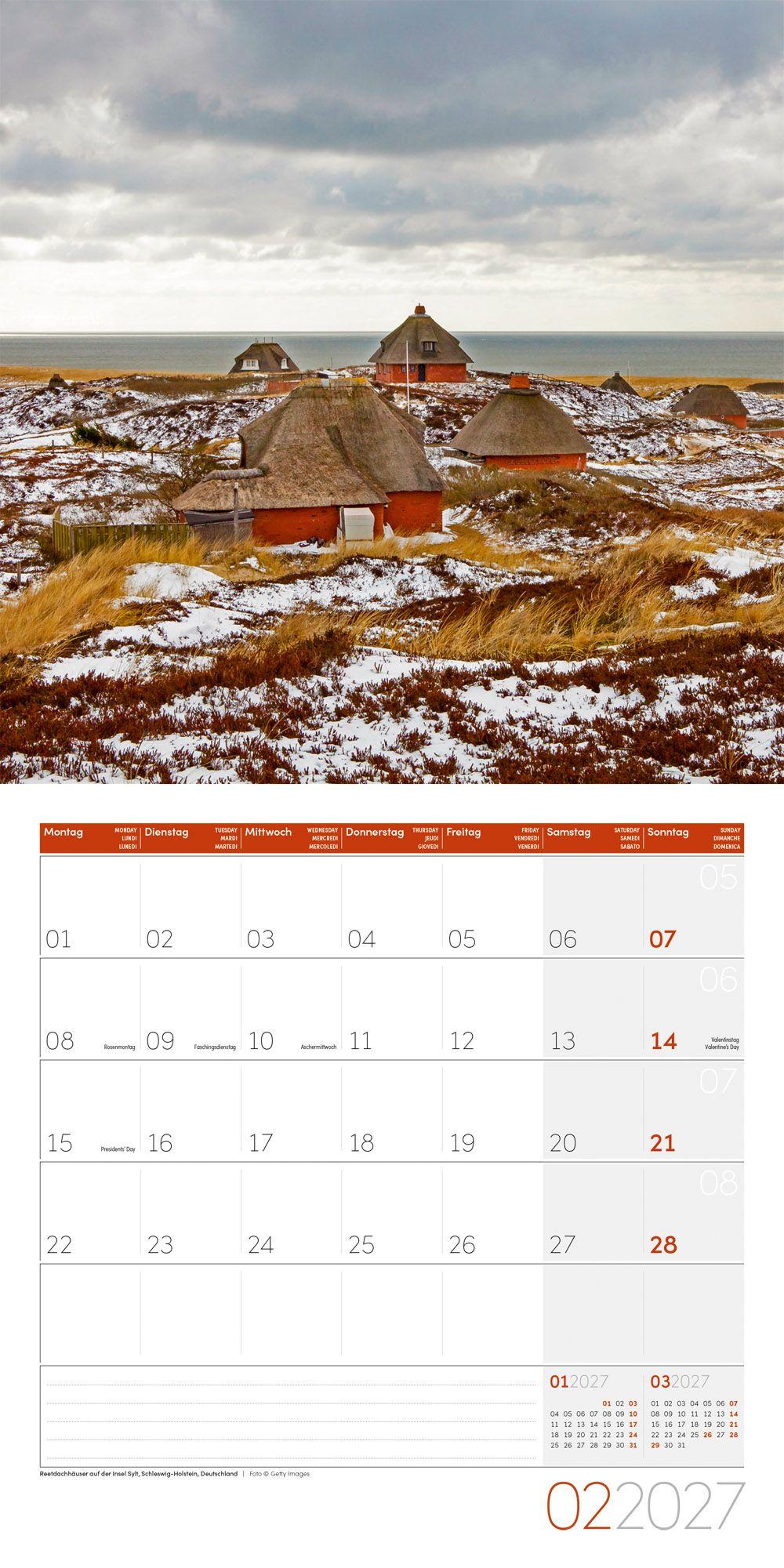 Beispielinhalt (Bild) Am Meer Kalender 2027 - 30x30 - Art12