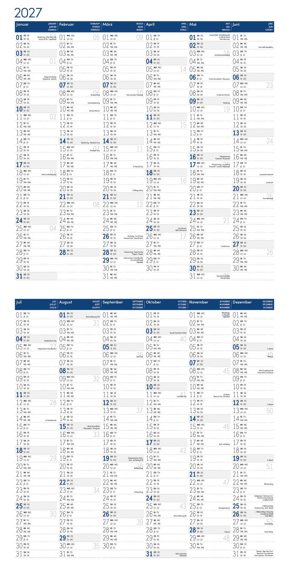 Beispielinhalt (Bild) Am Meer Kalender 2027 - 30x30 - Art12