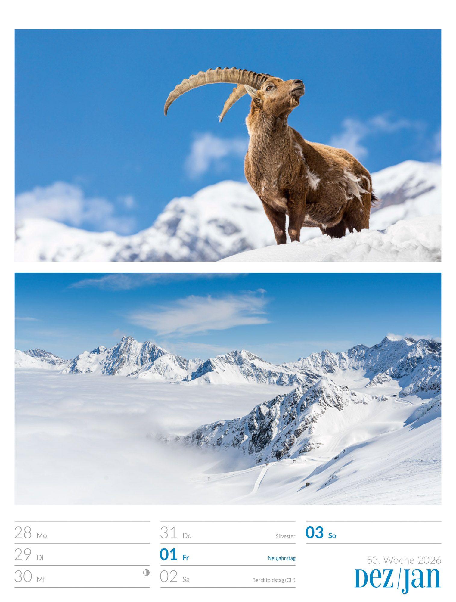 Beispielinhalt (Bild) Farben der Natur Wochenplaner Kalender 2027