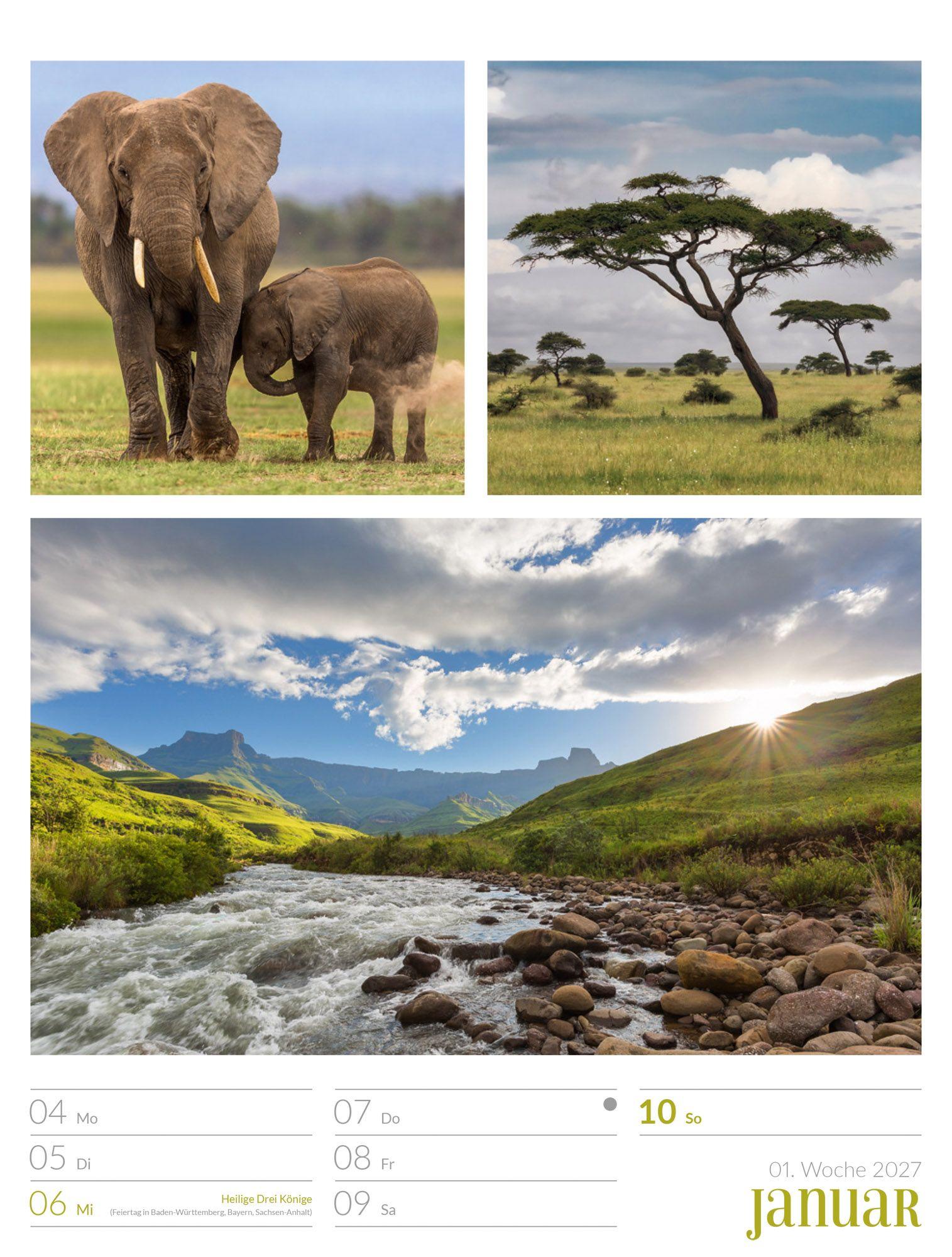 Beispielinhalt (Bild) Farben der Natur Wochenplaner Kalender 2027