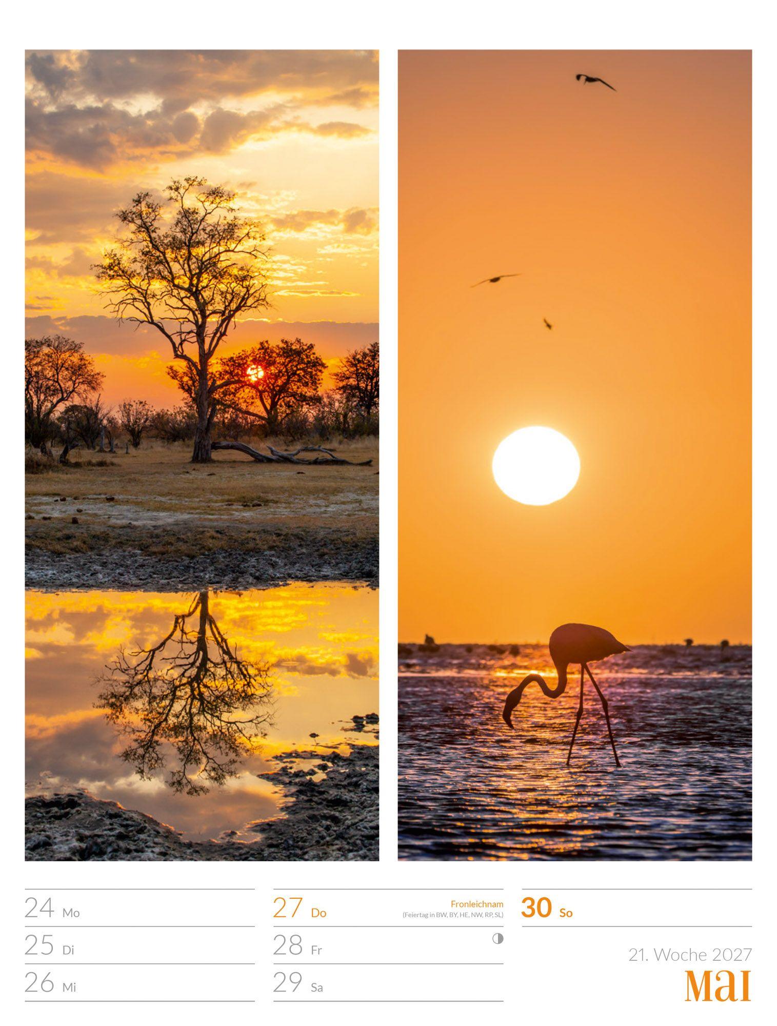 Beispielinhalt (Bild) Farben der Natur Wochenplaner Kalender 2027